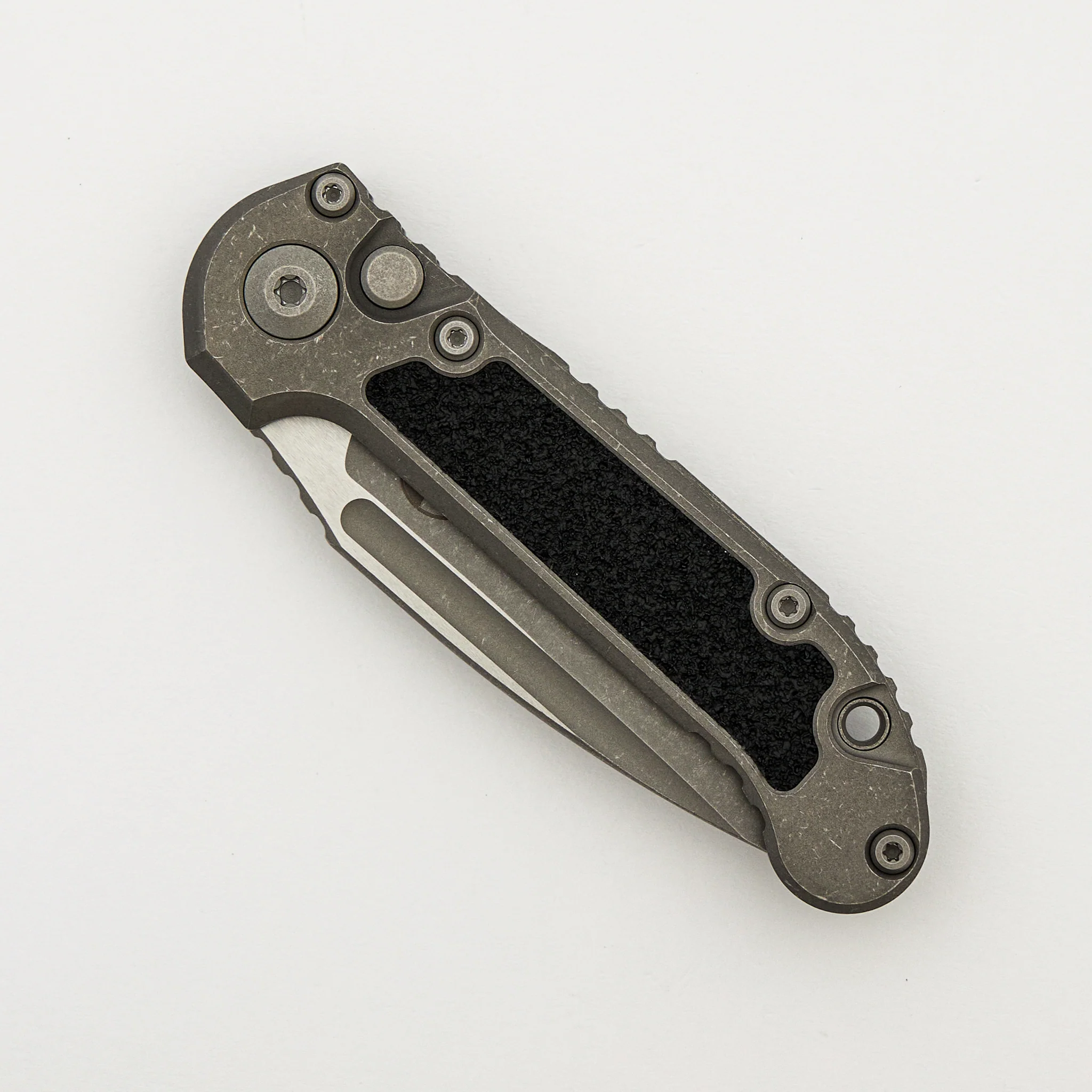 "Marfione Select" L.U.D.T. Clip Point Apocalyptic Finish Titanium W/ Textured Inlay 1135-10APMS2 - Image 3