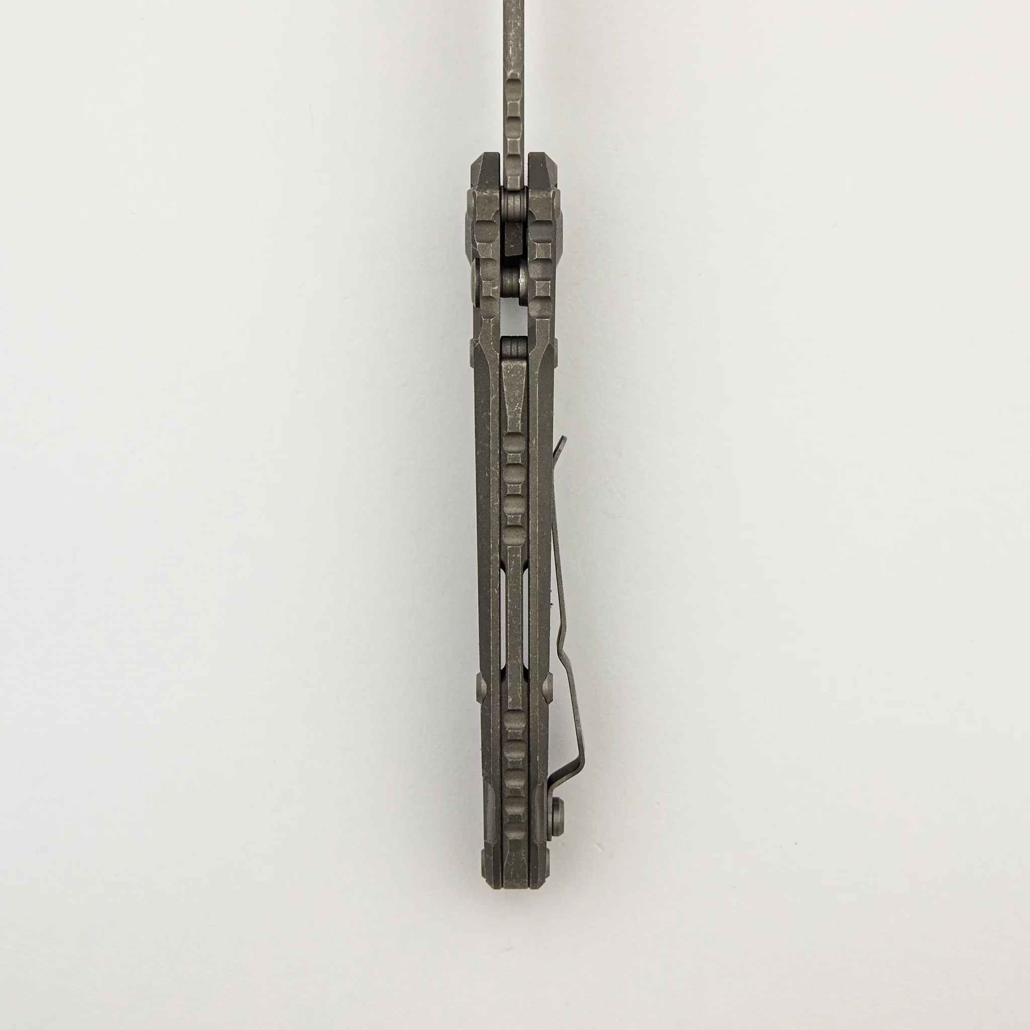 "Marfione Select" L.U.D.T. Clip Point Apocalyptic Finish Titanium W/ Textured Inlay 1135-10APMS2 - Image 7