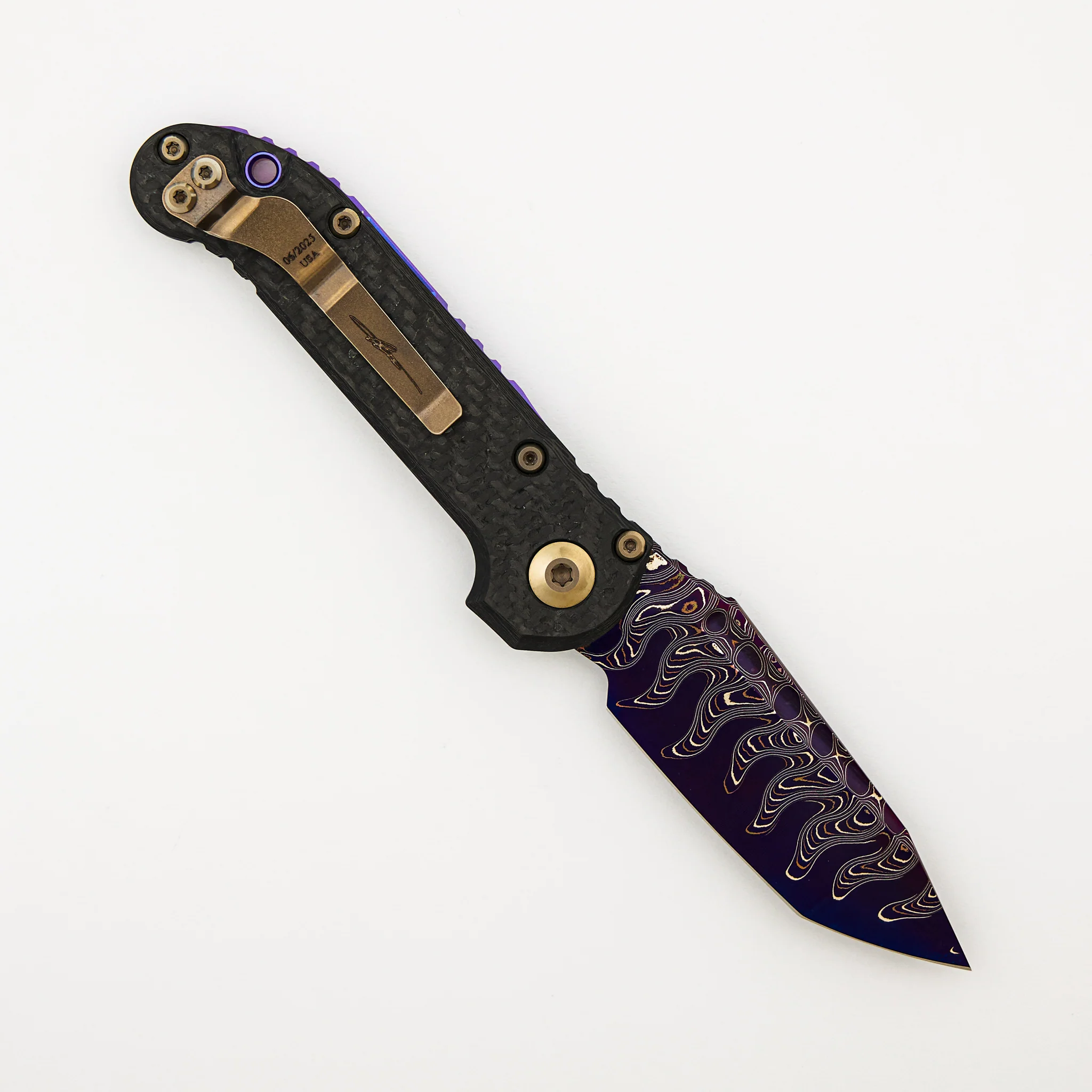 "Marfione Select" L.U.D.T. T/E Blued Baker Forge Coppermai Carbon Fiber Bronzed Hard Cut Hardware & Purple Accents 1136-16MS3 - Image 2