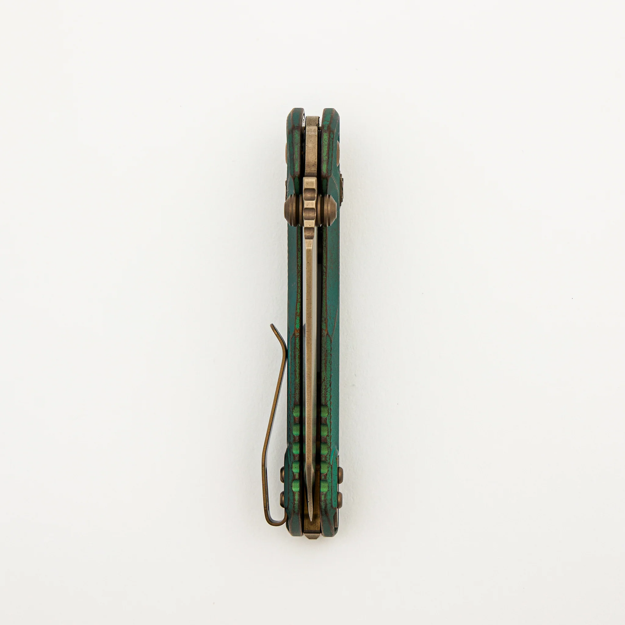 "Marfione Select" MSI Mini S/E Bronzed Stonewash Finished Antique Green Anodized Fluted Titanium W/ Bronze Accent 210M-13FLMS2 - Image 5