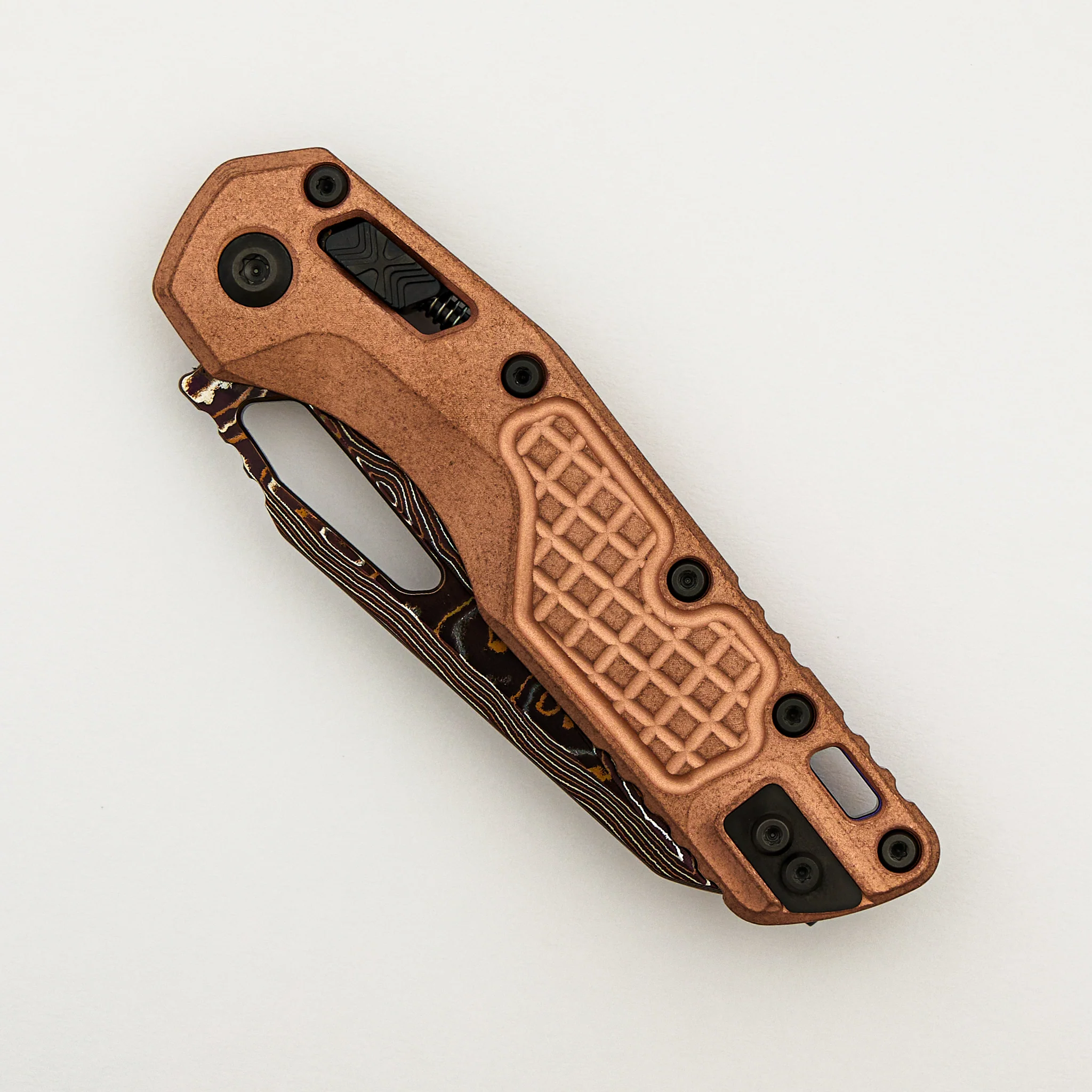 "Marfione Select" MSI - RAM-LOK - Blued Baker Forge Coppermai Stonewash Frag Pattern Copper W/ Purple Titanium Accent 210-16FRMS3 - Image 3