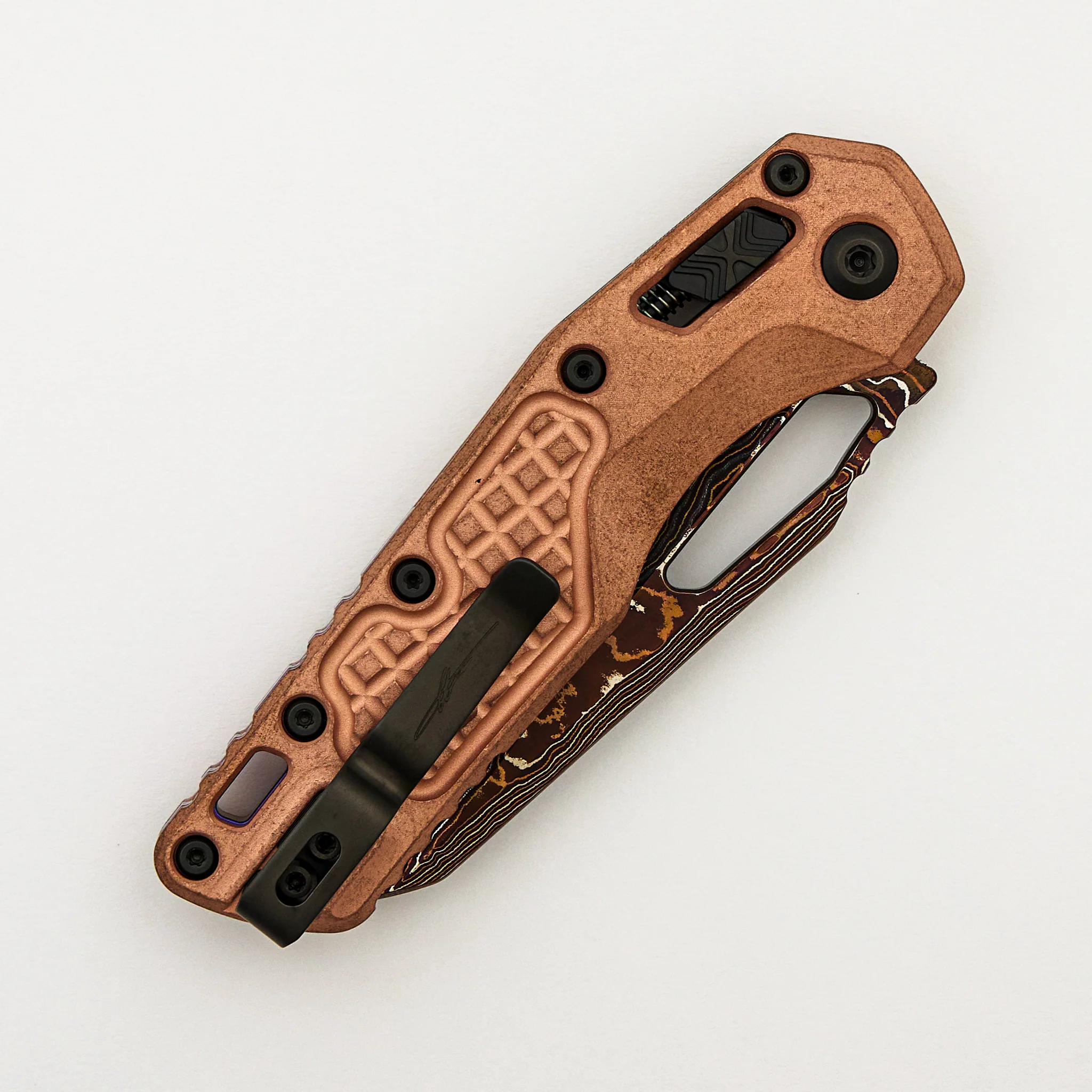 "Marfione Select" MSI - RAM-LOK - Blued Baker Forge Coppermai Stonewash Frag Pattern Copper W/ Purple Titanium Accent 210-16FRMS3 - Image 4