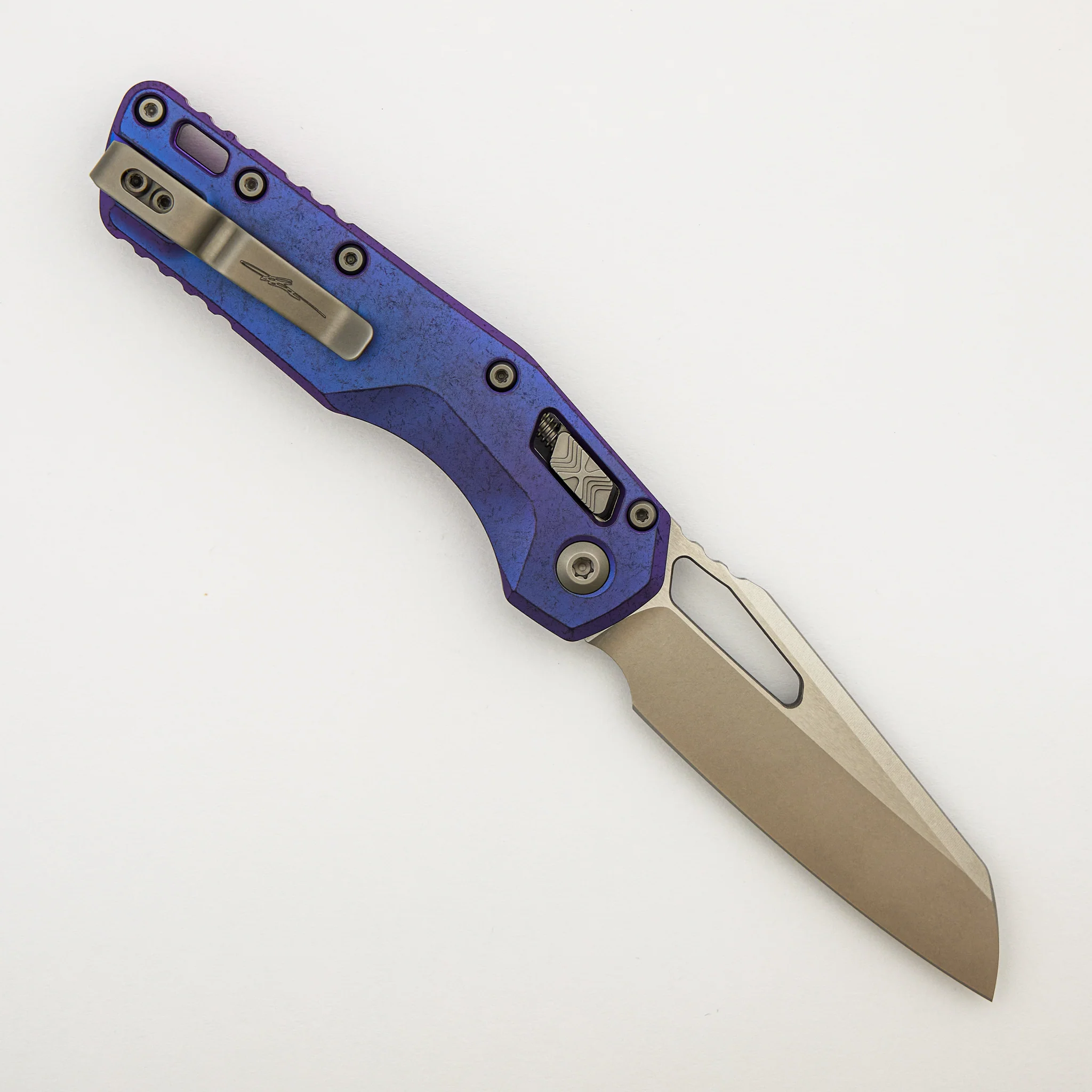 "Marfione Select" MSI - RAM-LOK - Stonewash Finish Purple Haze Anodized Slab Side Titanium W/ Purple Titanium Accent 210-10MS5 - Image 2
