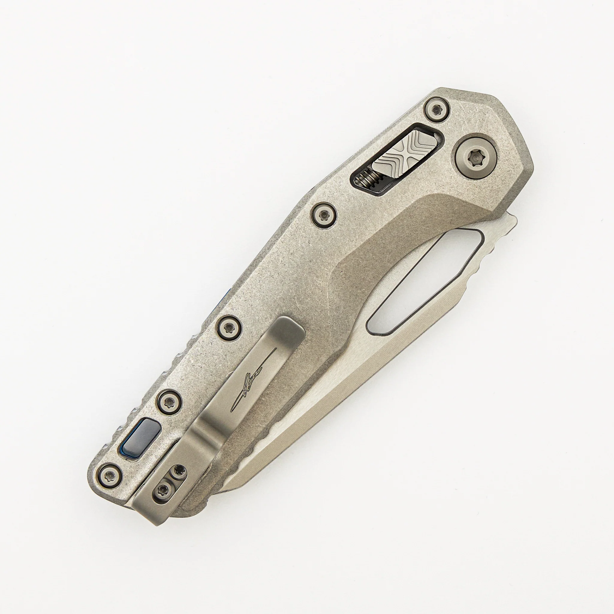 "Marfione Select" MSI - RAM-LOK - Stonewash Finish Slab Side Titanium W/ Blue Titanium Accent 210-10MS2 - Image 4