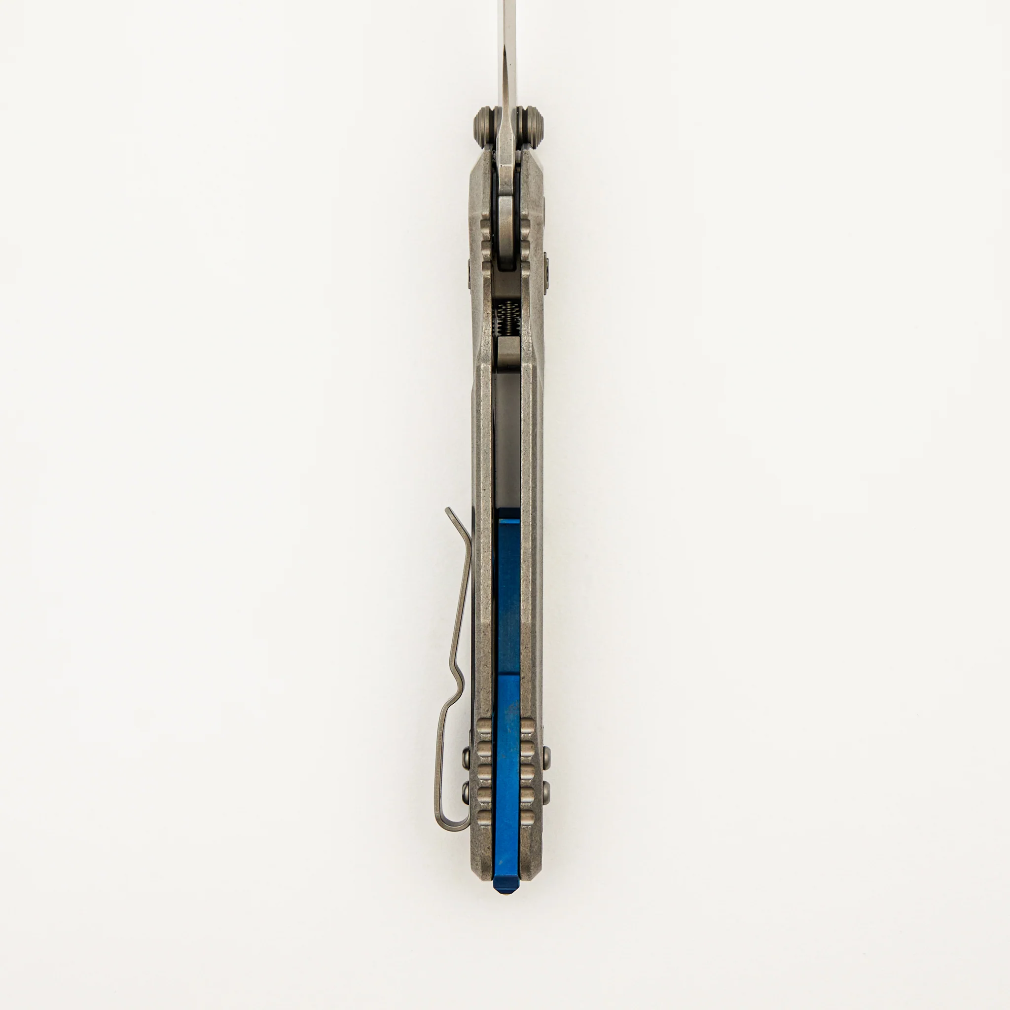 "Marfione Select" Socom Delta RAM-LOK Spear Point Stonewash Finish Titanium w/ Blue Titanium Accents 159RL-10SMS3 - Image 6