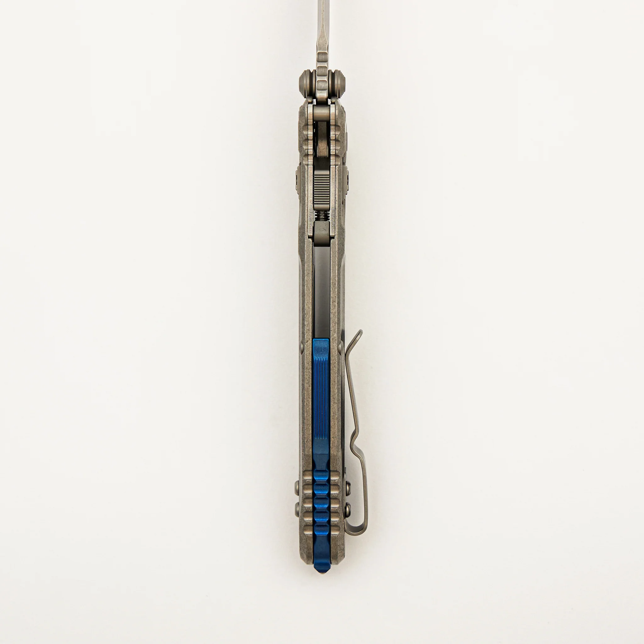 "Marfione Select" Socom Delta RAM-LOK Spear Point Stonewash Finish Titanium w/ Blue Titanium Accents 159RL-10SMS3 - Image 7