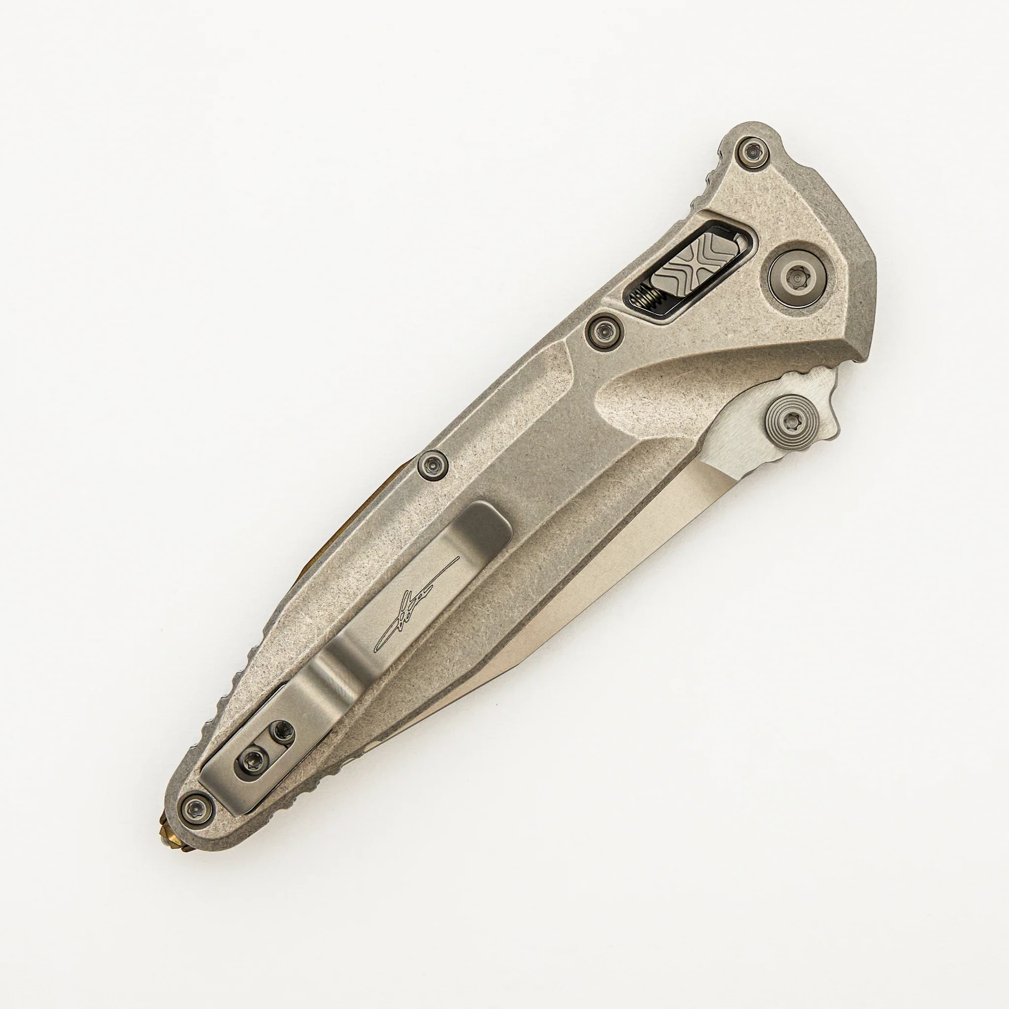 "Marfione Select" Socom Delta RAM-LOK Spear Point Stonewash Finish Titanium w/ Bronze Titanium Accents 159RL-10SMS2 - Image 4