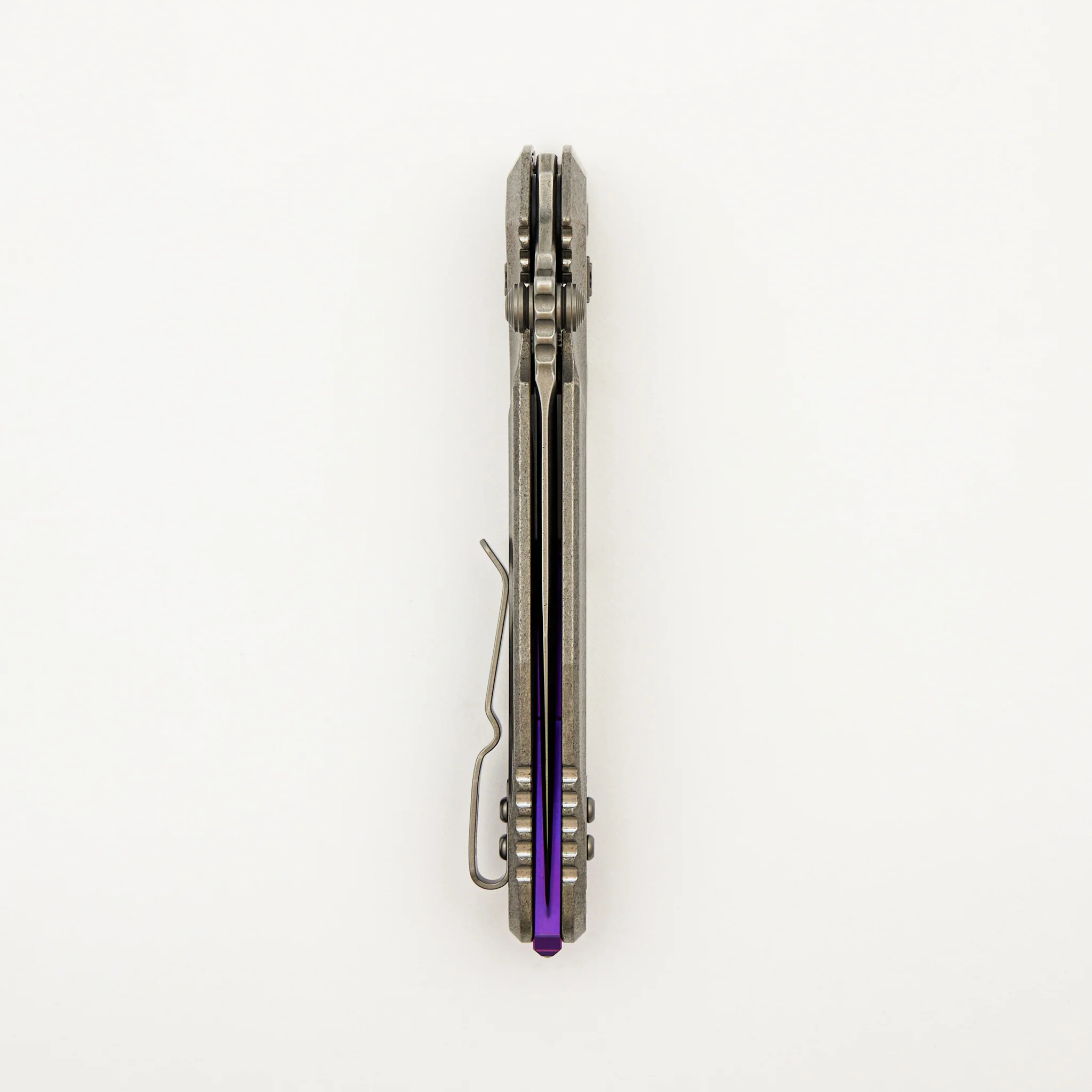 "Marfione Select" Socom Delta RAM-LOK Spear Point Stonewash Finish Titanium w/ Purple Titanium Accents 159RL-10SMS4 - Image 5