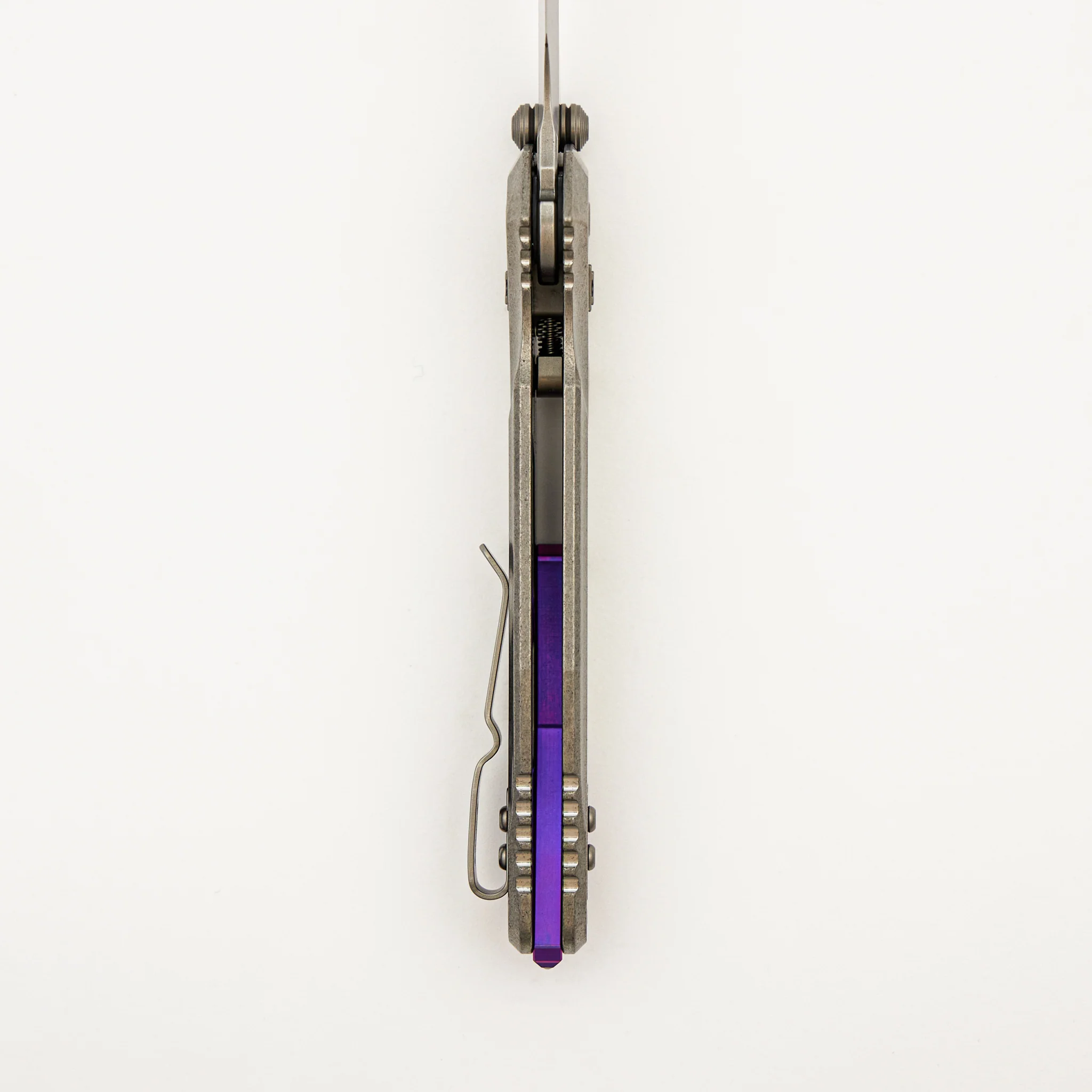 "Marfione Select" Socom Delta RAM-LOK Spear Point Stonewash Finish Titanium w/ Purple Titanium Accents 159RL-10SMS4 - Image 6