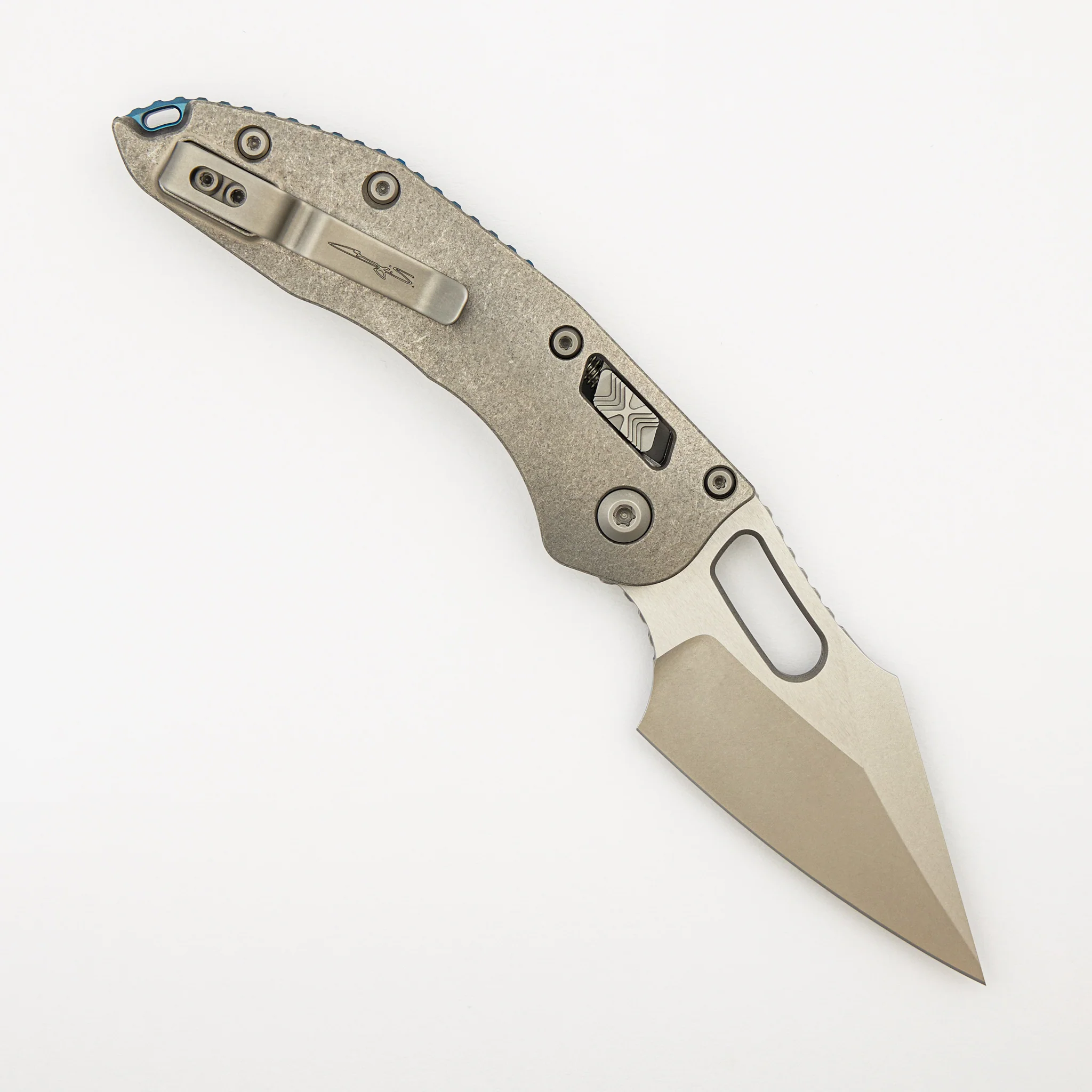 "Marfione Select" Stitch - RAM-LOK Stonewash Finish Slab Side Titanium W/ Blue Titanium Accent 169RL-10MS2 - Image 2