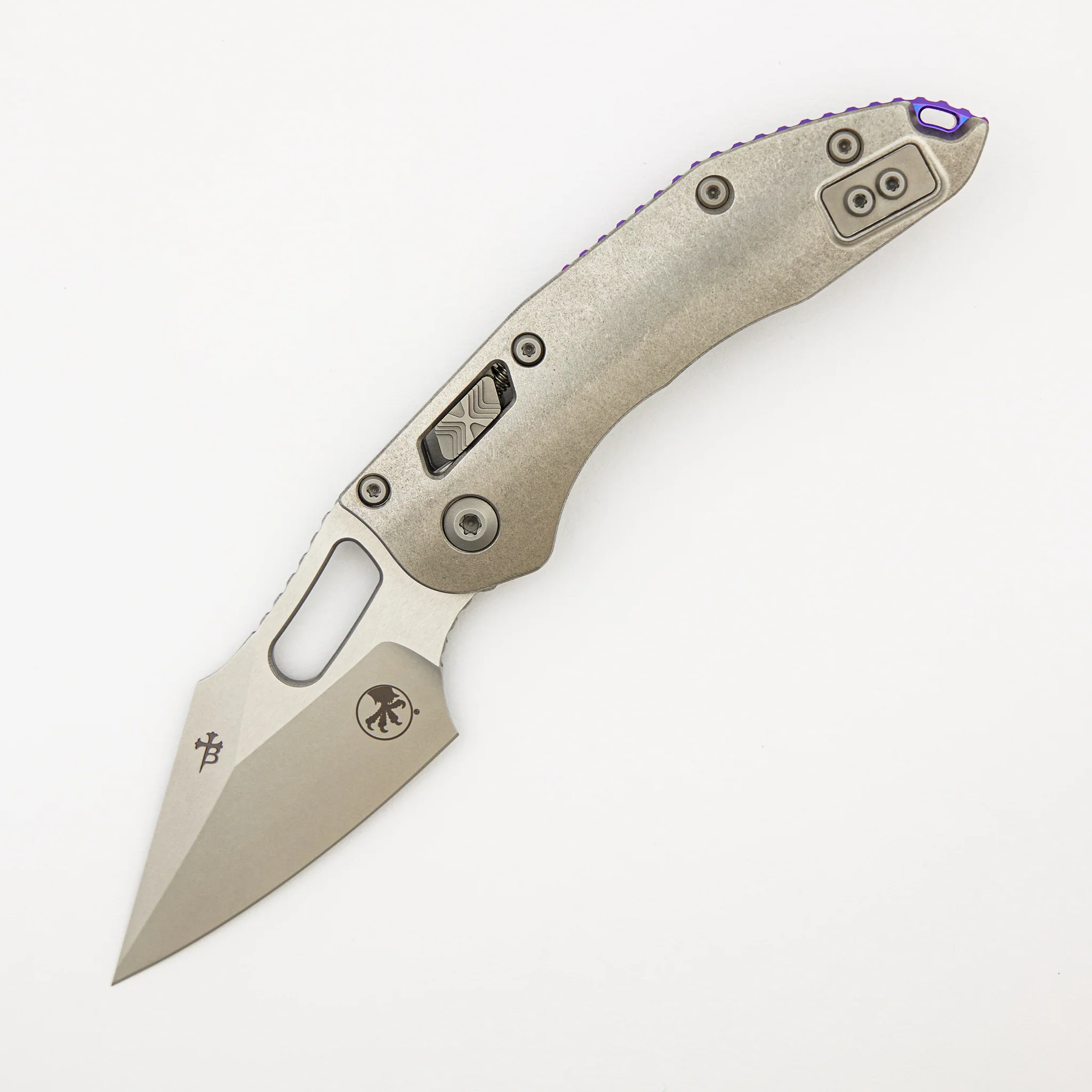 "Marfione Select" Stitch - RAM-LOK Stonewash Finish Slab Side Titanium W/ Purple Titanium Accent 169RL-10MS3