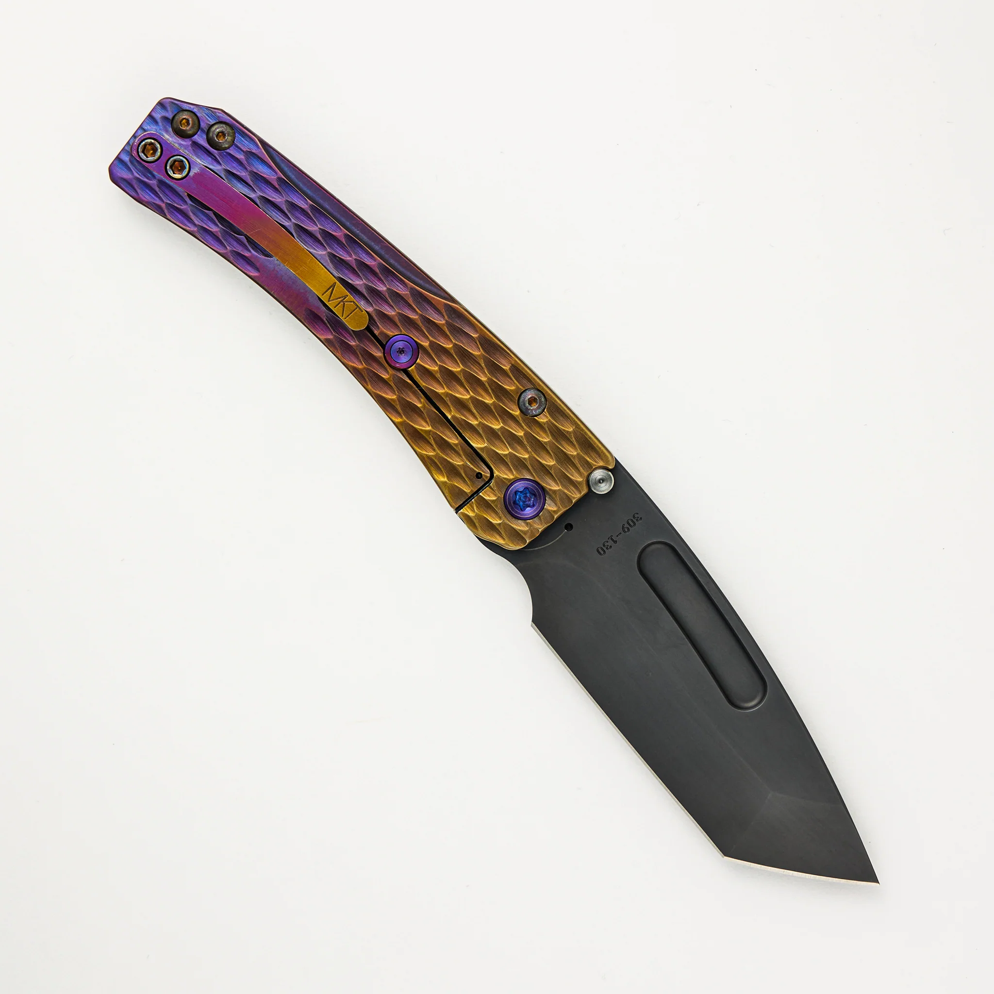 Slim Midi - S45VN Blade - Bronze/Violet "Dragon Skin" Handle - Image 2