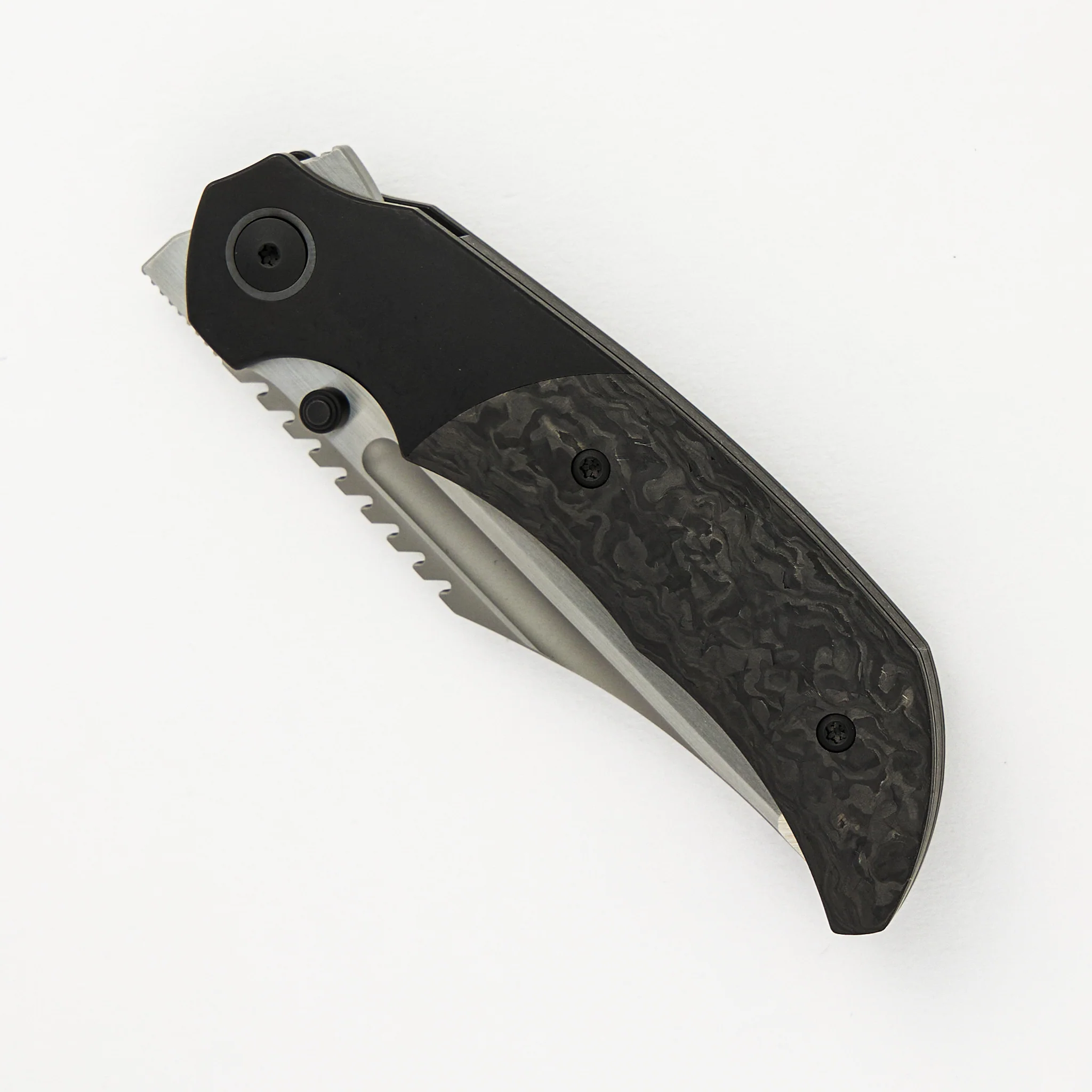 Mini Ultimatum - Hand Rub MagnaCut Blade Grind No. 2 - Black TechnoCarbo/Black PVD Titanium - Image 3
