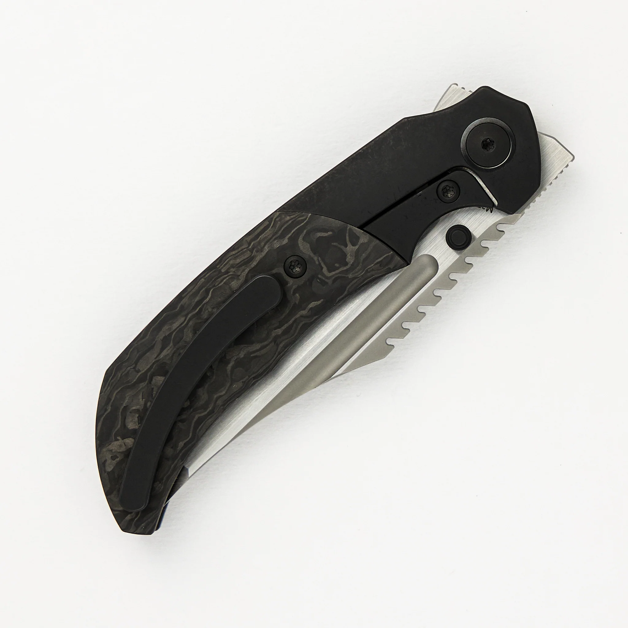 Mini Ultimatum - Hand Rub MagnaCut Blade Grind No. 2 - Black TechnoCarbo/Black PVD Titanium - Image 4