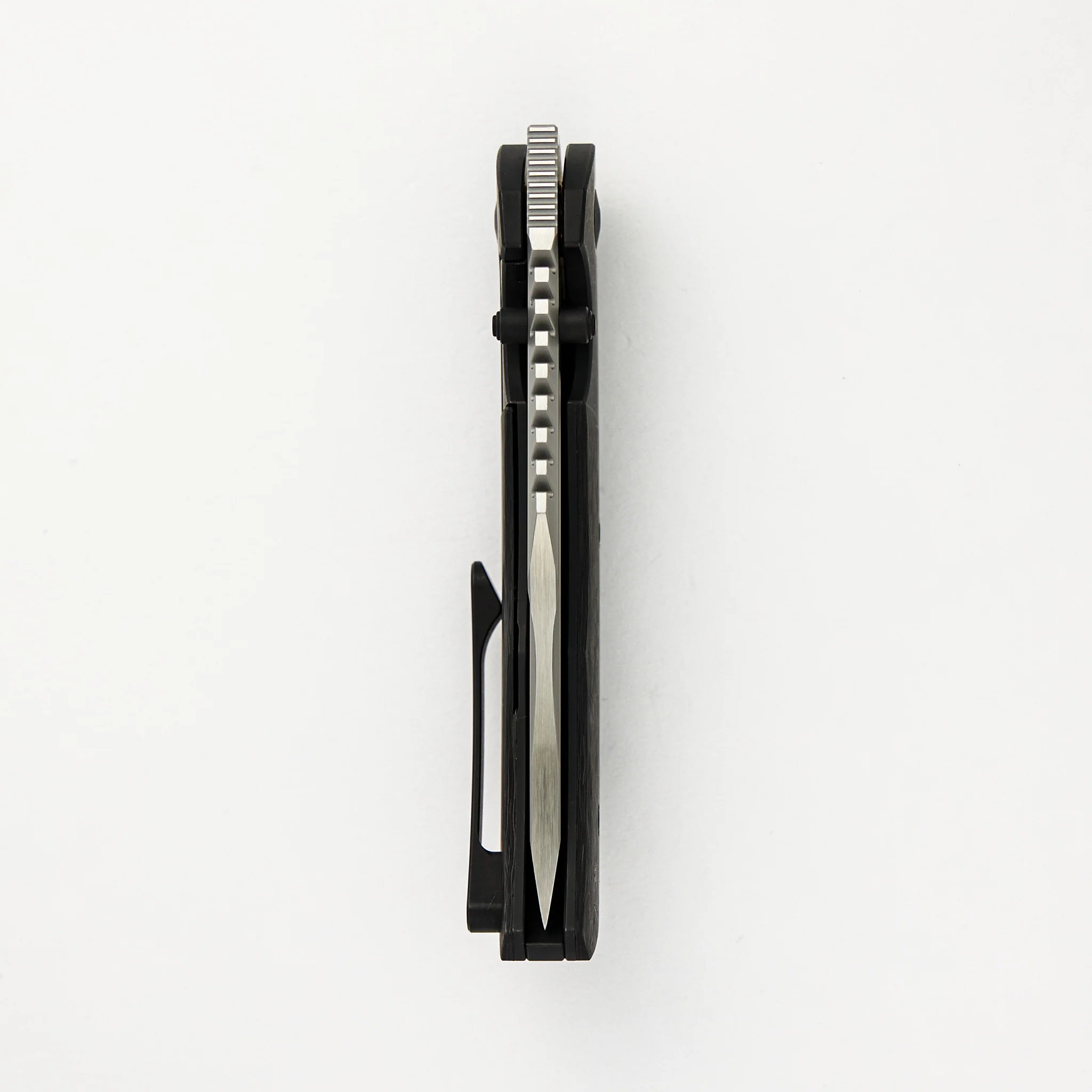 Mini Ultimatum - Hand Rub MagnaCut Blade Grind No. 2 - Black TechnoCarbo/Black PVD Titanium - Image 5