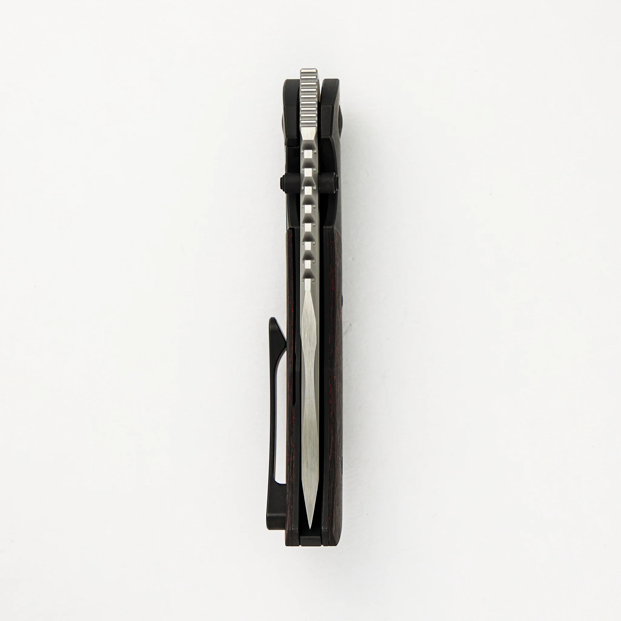Mini Ultimatum - Hand Rub MagnaCut Blade Grind No. 2 - Red TechnoCarbo/Black PVD Titanium - Image 5