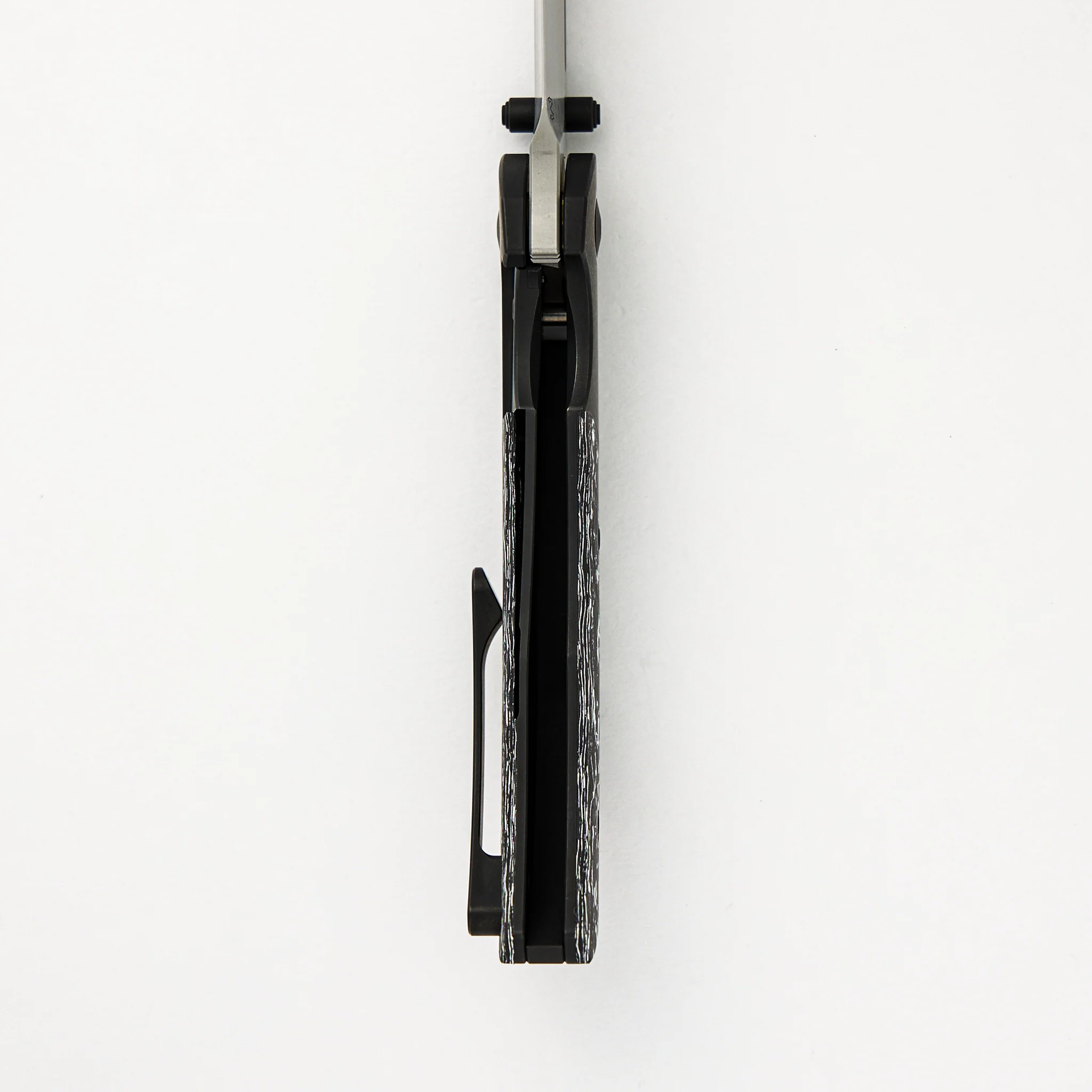 Mini Ultimatum - Hand Rub MagnaCut Blade Grind No. 2 - White TechnoCarbo/Black PVD Titanium - Image 6