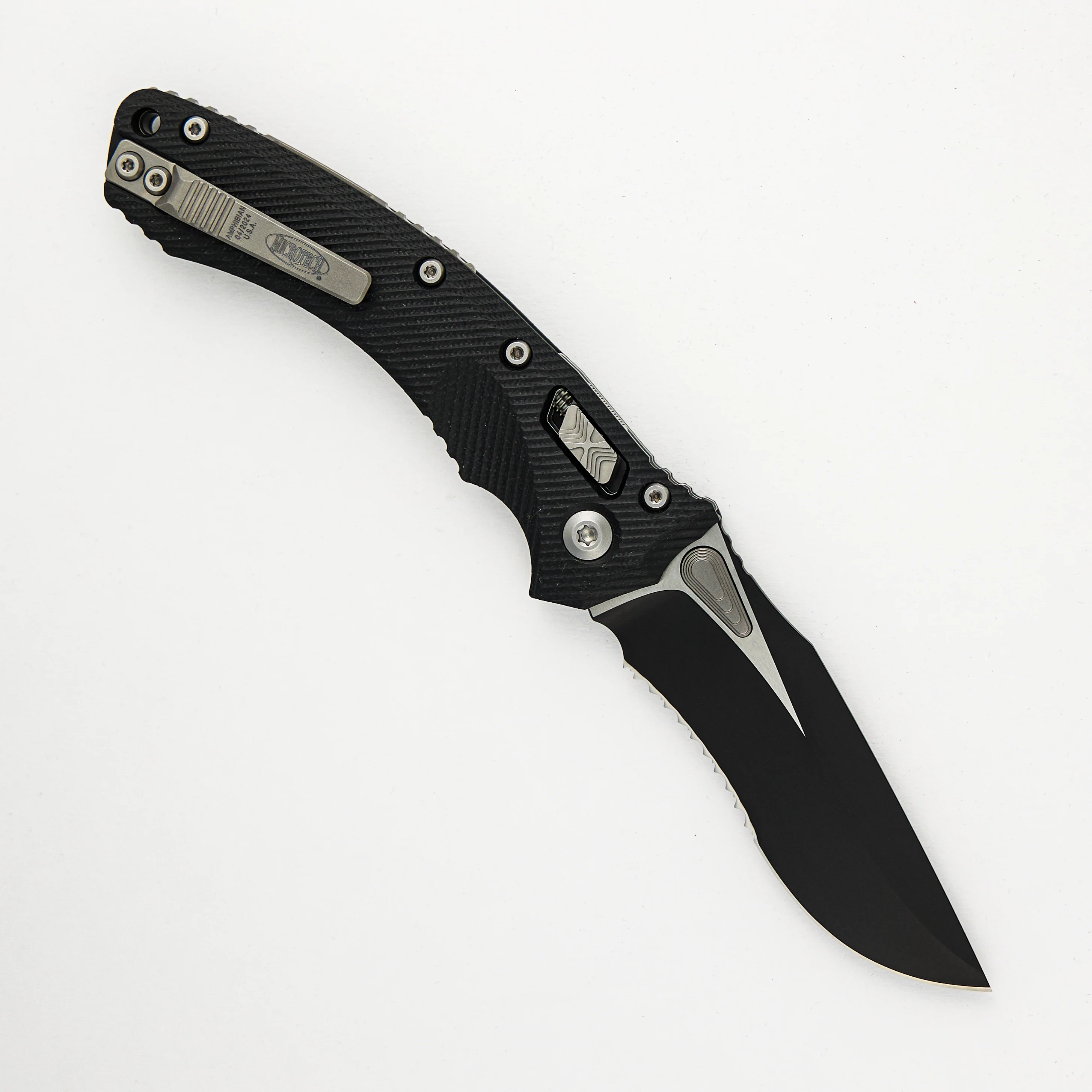 Amphibian - RAM-LOK S/E Black Partial Serrated Fluted Black G10 137RL-2FLGTBK - Image 2
