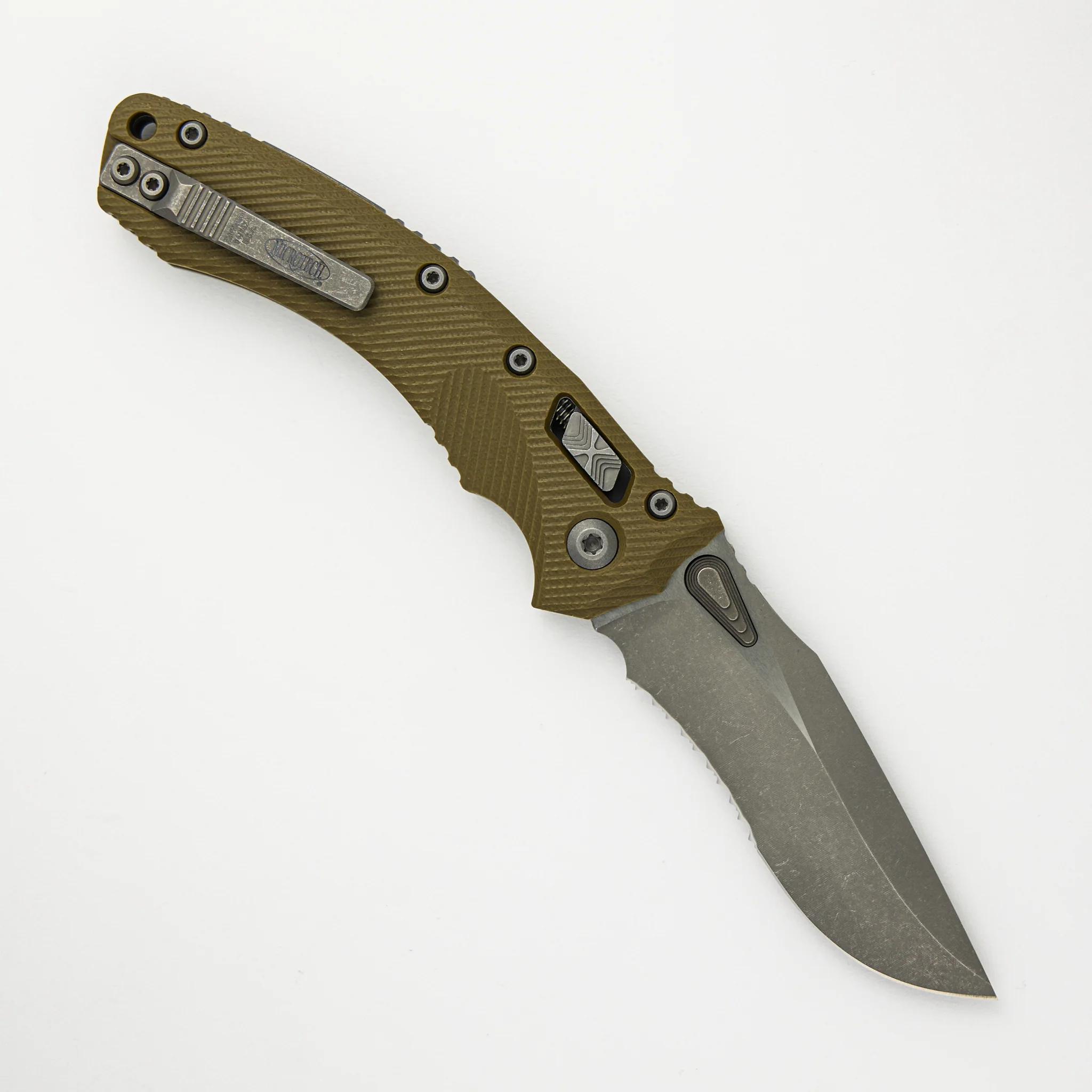 Amphibian - RAM-LOK S/E Apocalyptic Partial Serrated Fluted OD Green G10 137RL-11APFLGTOD - Image 2