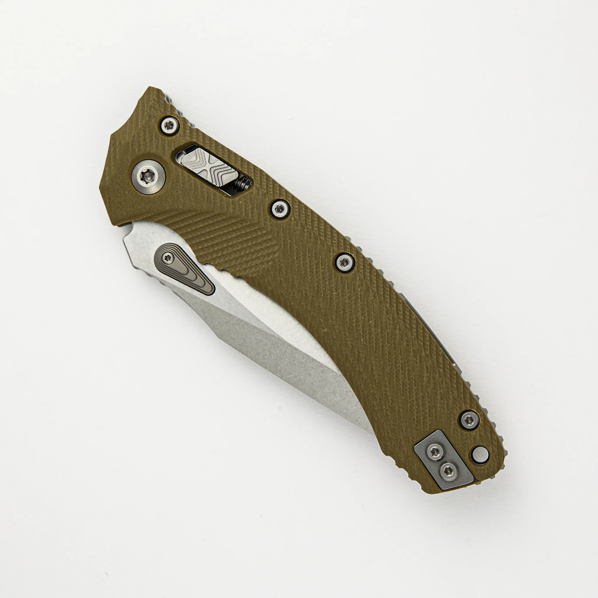 Amphibian - RAM-LOK S/E Stonewash Partial Serrated Fluted Olive Drab G10 137RL-11FLGTOD - Image 3