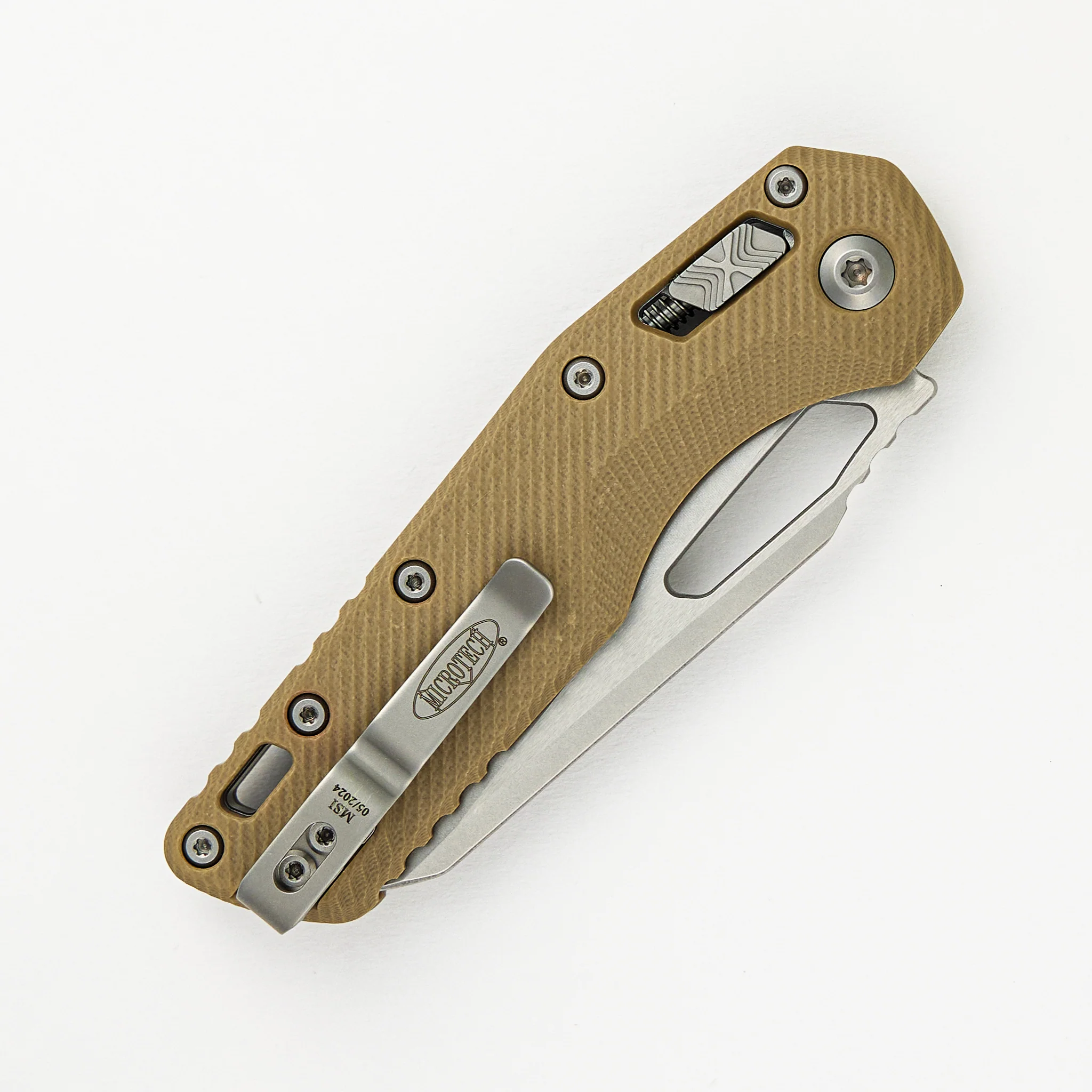 MSI S/E Fluted Tan G10 Stonewash Partial Serrated 210-11 FLGTTA - Image 4