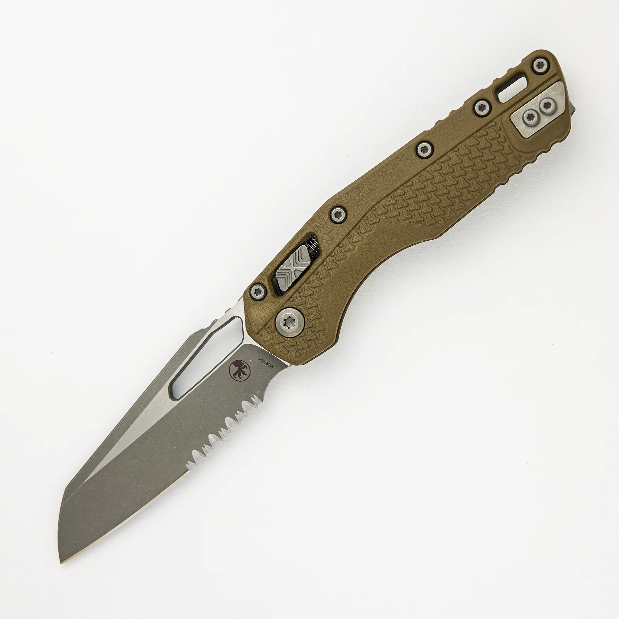 MSI S/E Tri-Grip Polymer OD Green Apocalyptic Partial Serrated 210T-11 APPMOD