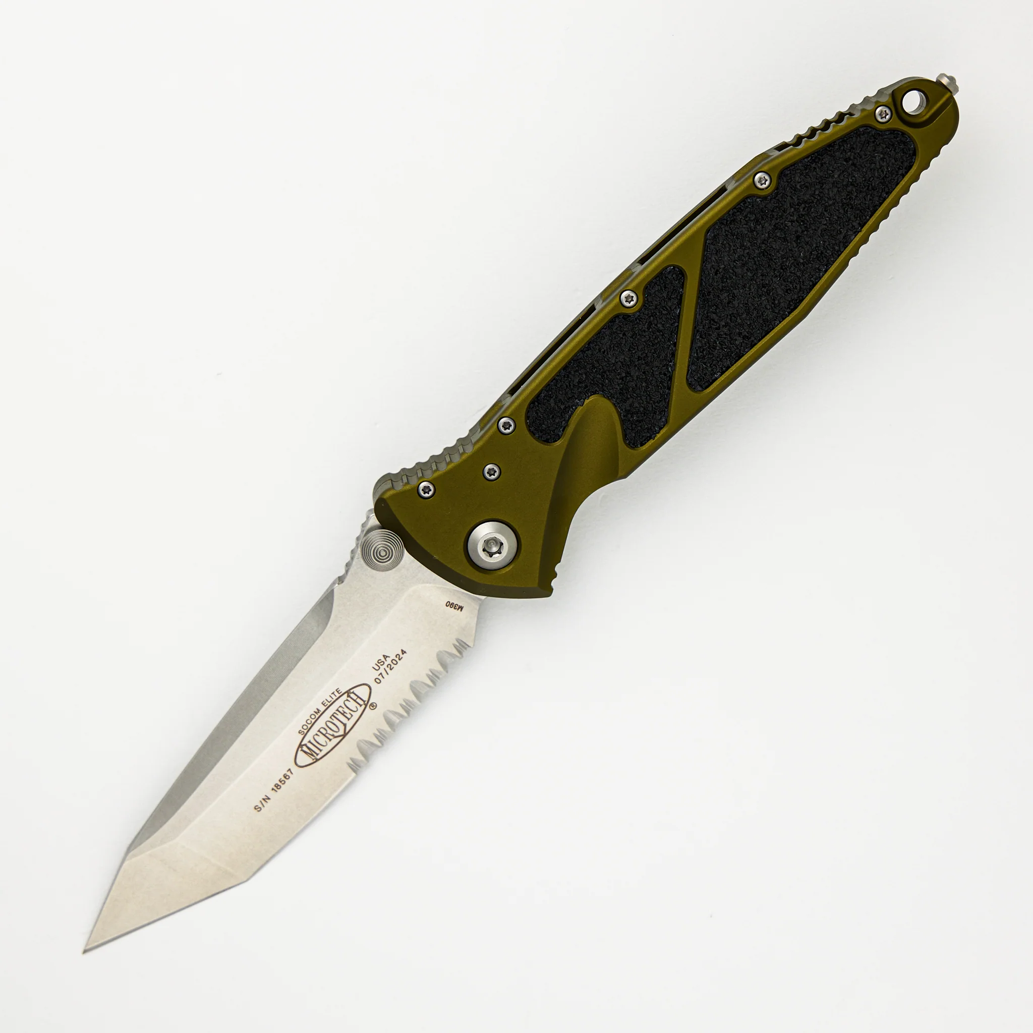 Socom Elite T/E OD Green Stonewash Partial Serrated 161-11 OD