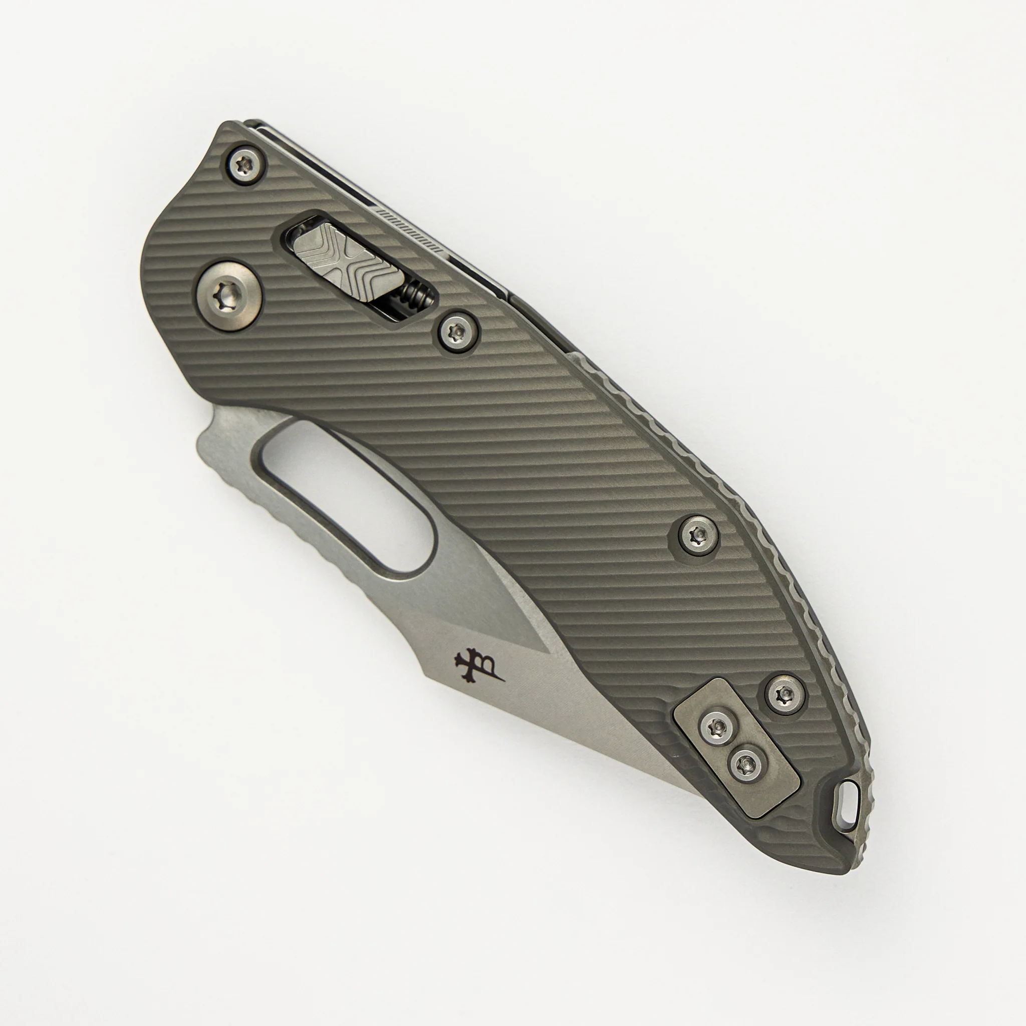 Stitch - RAM-LOK S/E Fluted Natural Clear Aluminum Stonewash Standard 169RL-10FLNC (Borka Blades Design) - Image 3