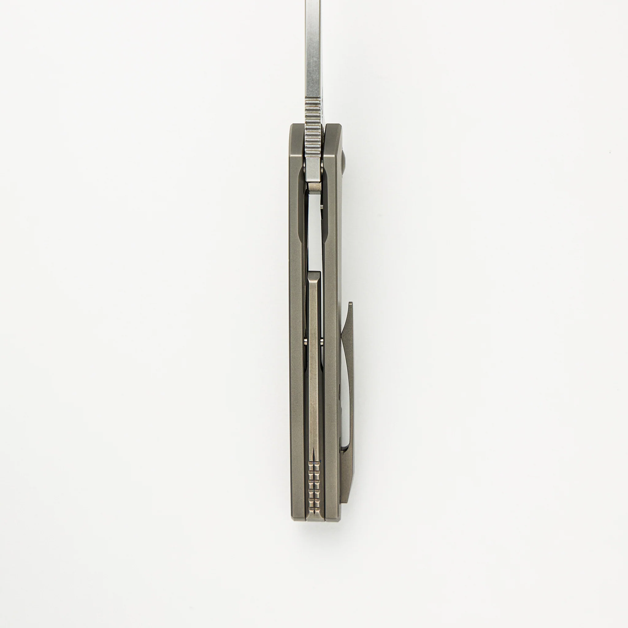 Mini Goblin - Smooth Titanium Handle - Stonewashed M390 Blade - Image 7