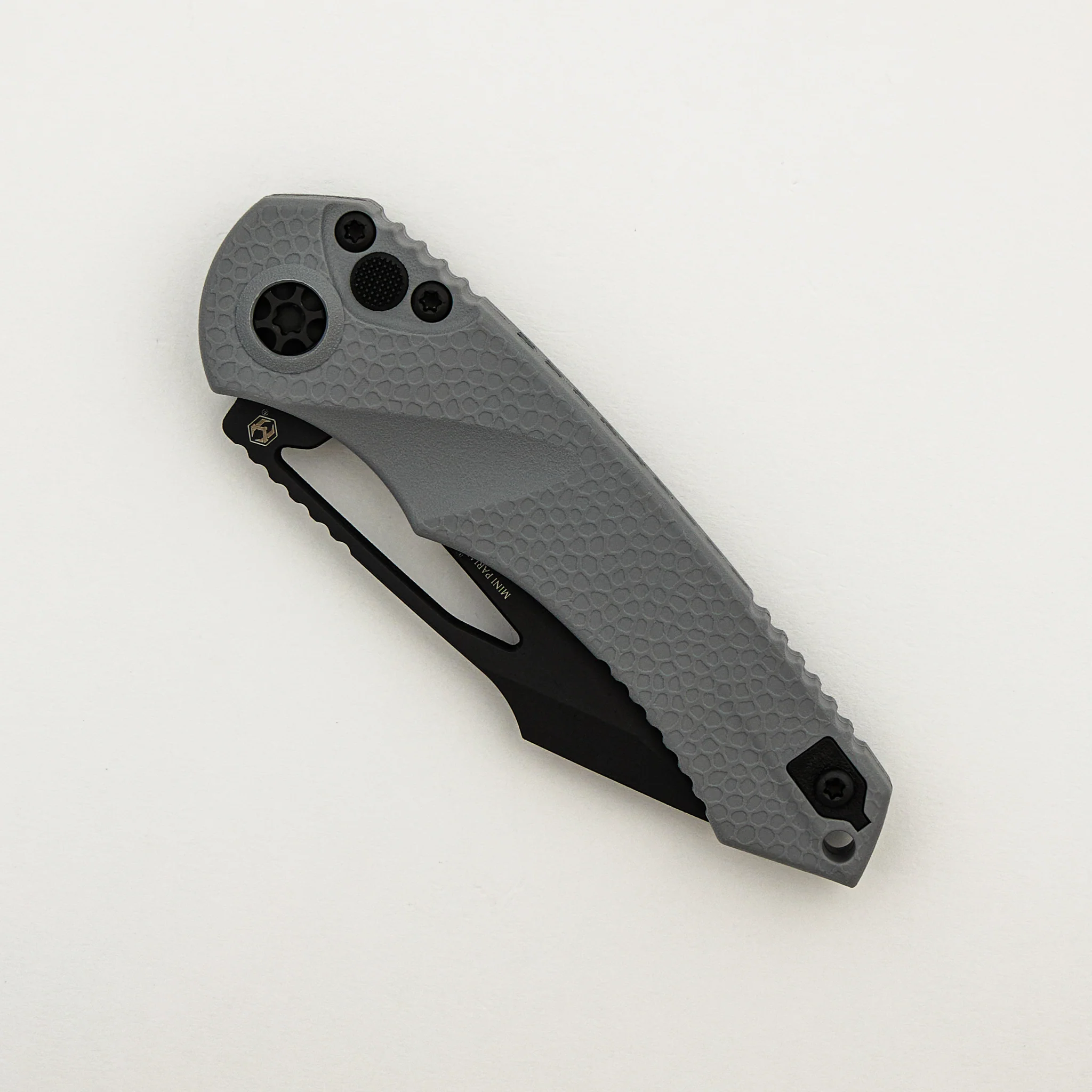 Mini Pariah Manual - Tanto Black - Grey Handle - Image 3