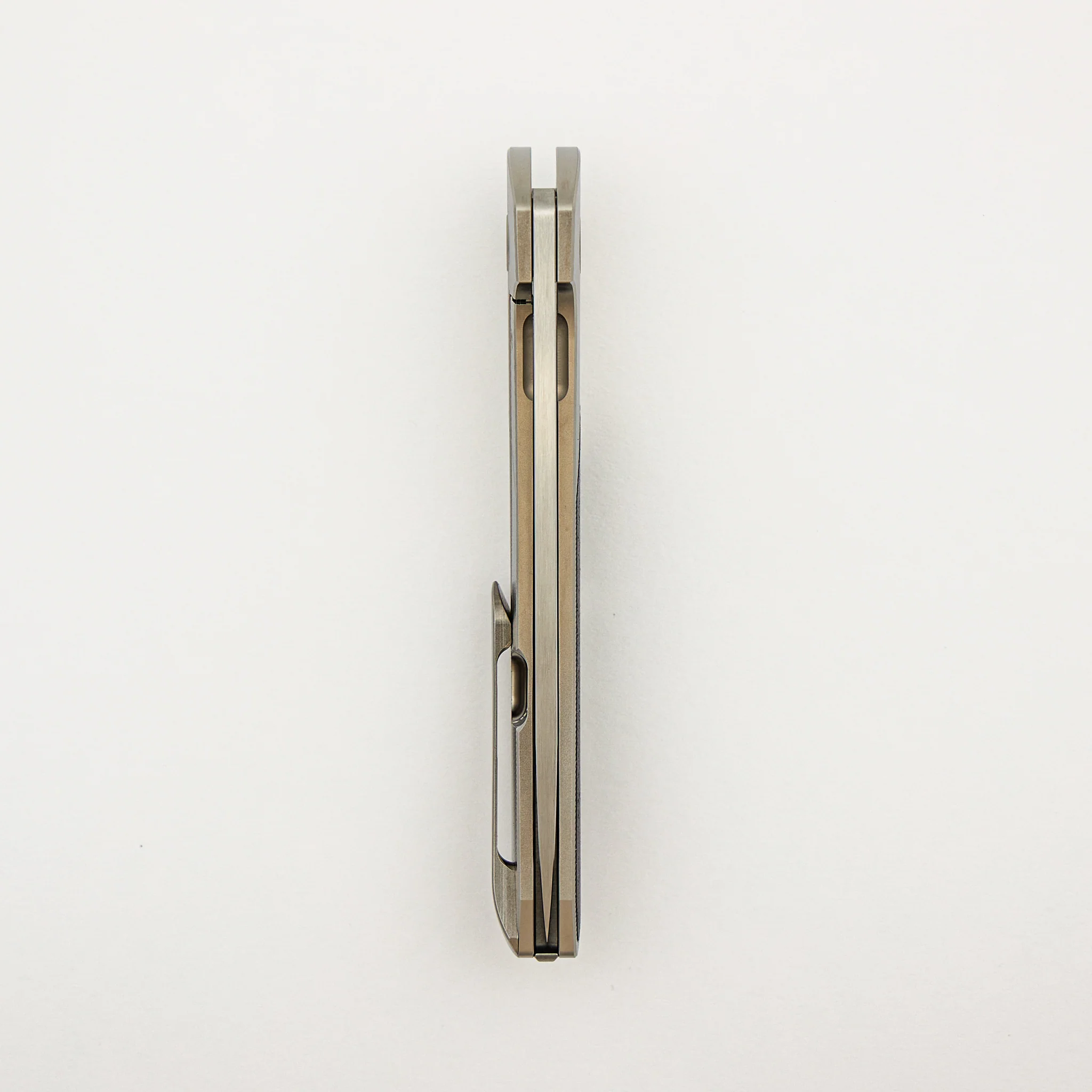 Model T Gen. 2 - Blasted Finish Titanium Handle - CarboTi Inlay - RWL-34 Blade - S/N 291 - Image 5
