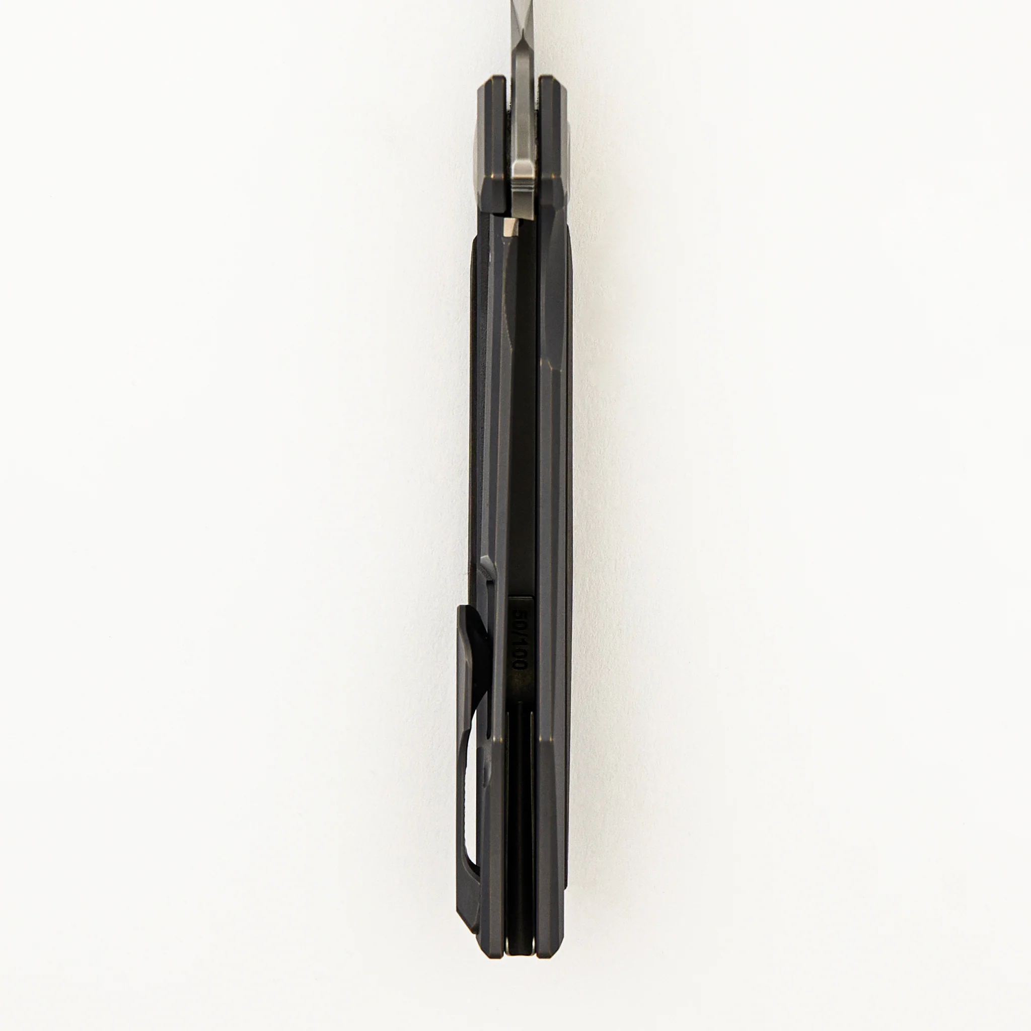 Molten KMP (RKMP) - S90V Blade - Titanium/Lava & Ash CarboTi Handle - SRRBS (Charles Marlowe Design) - Completed - Image 6