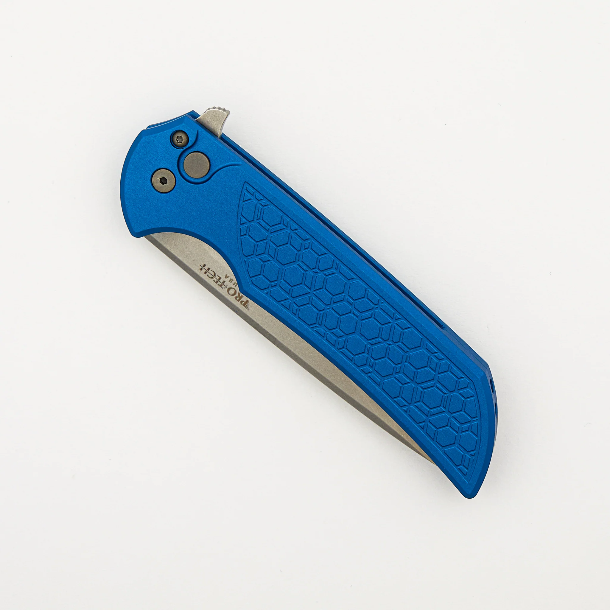 Mordax - Blue "Gridlock" Textured Handle - Stonewash MagnaCut Blade - MX105-Blue-Gridlock - Image 3