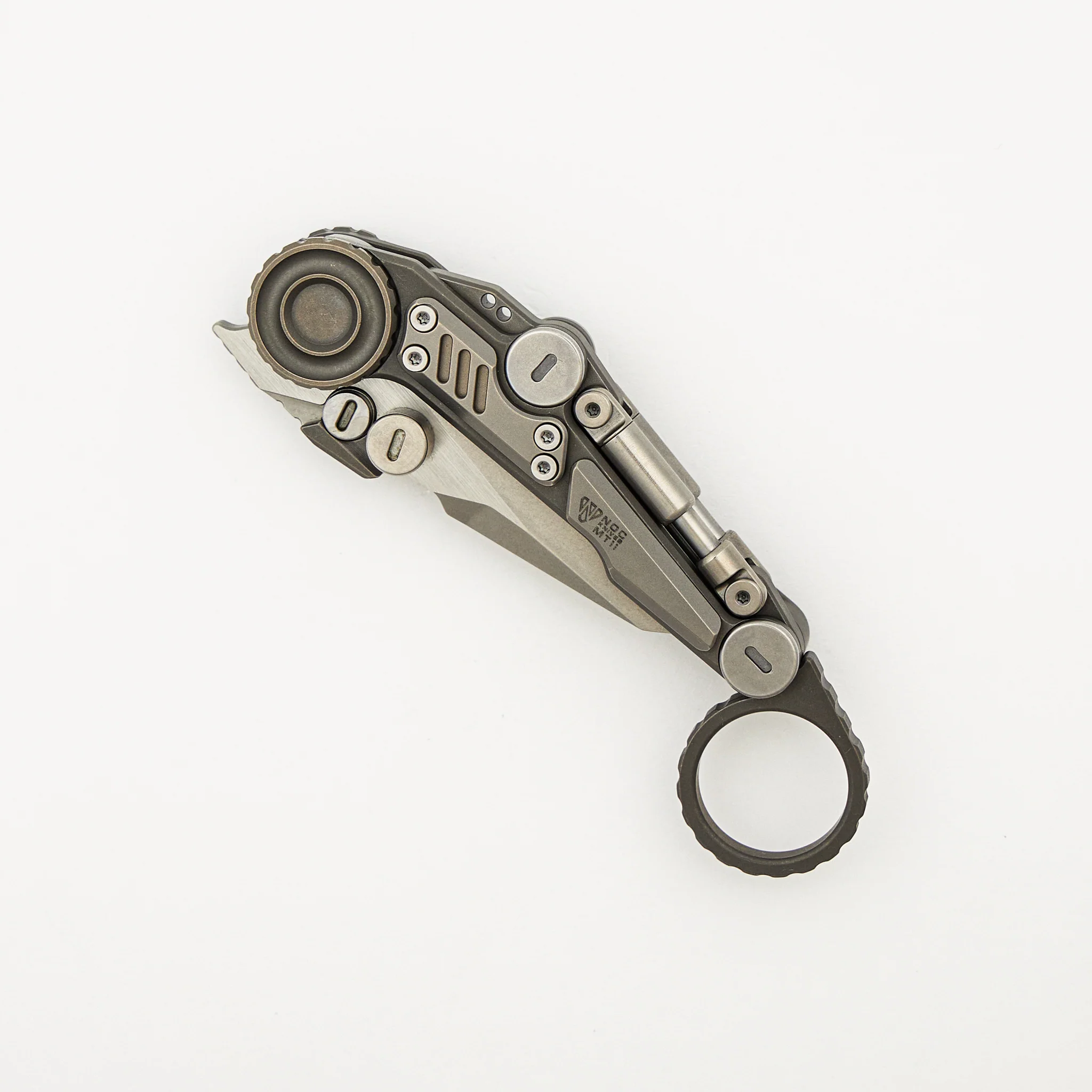 MT-11 Shuukaku - Stonewash Titanium Handle - M390 Blade - Image 3