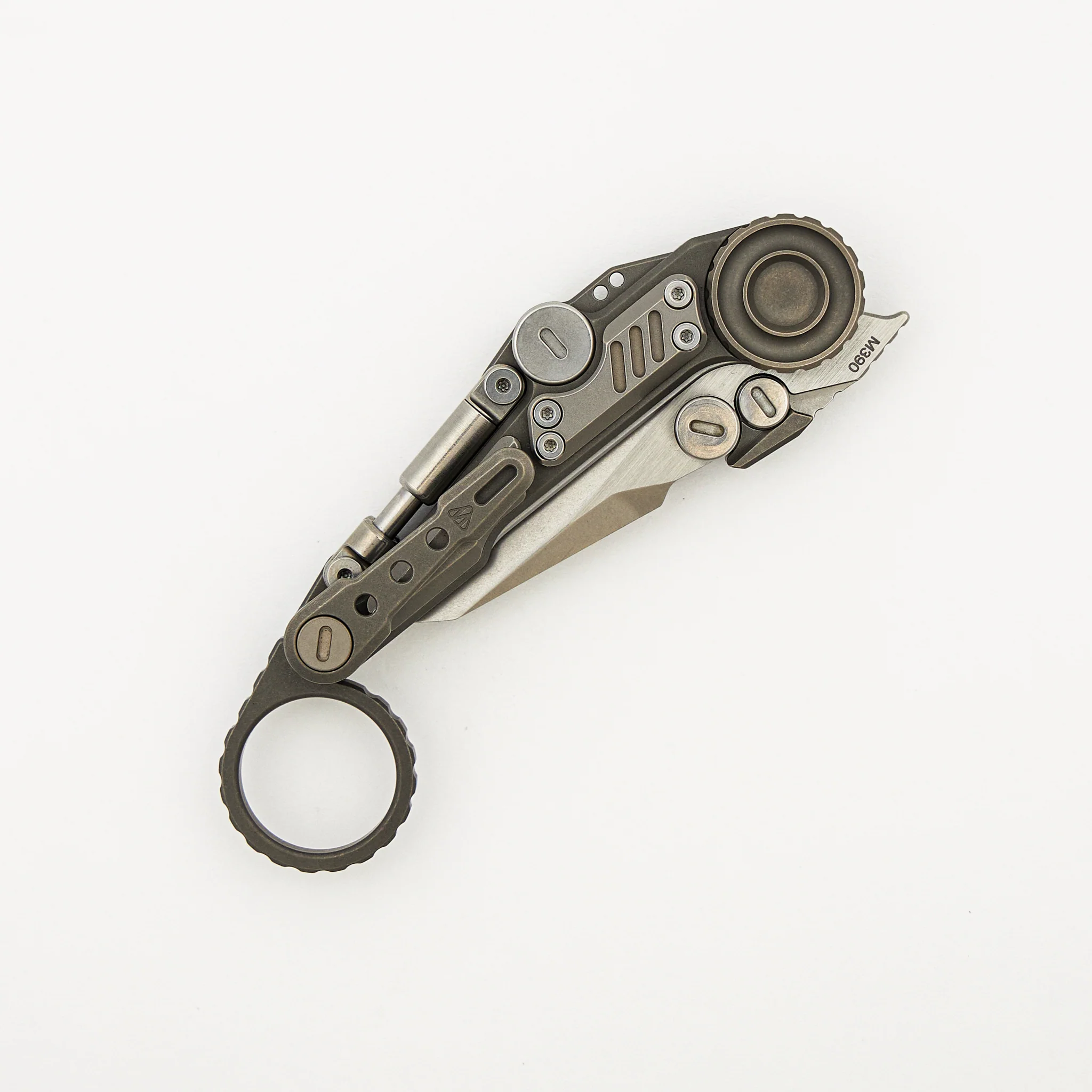 MT-11 Shuukaku - Stonewash Titanium Handle - M390 Blade - Image 4