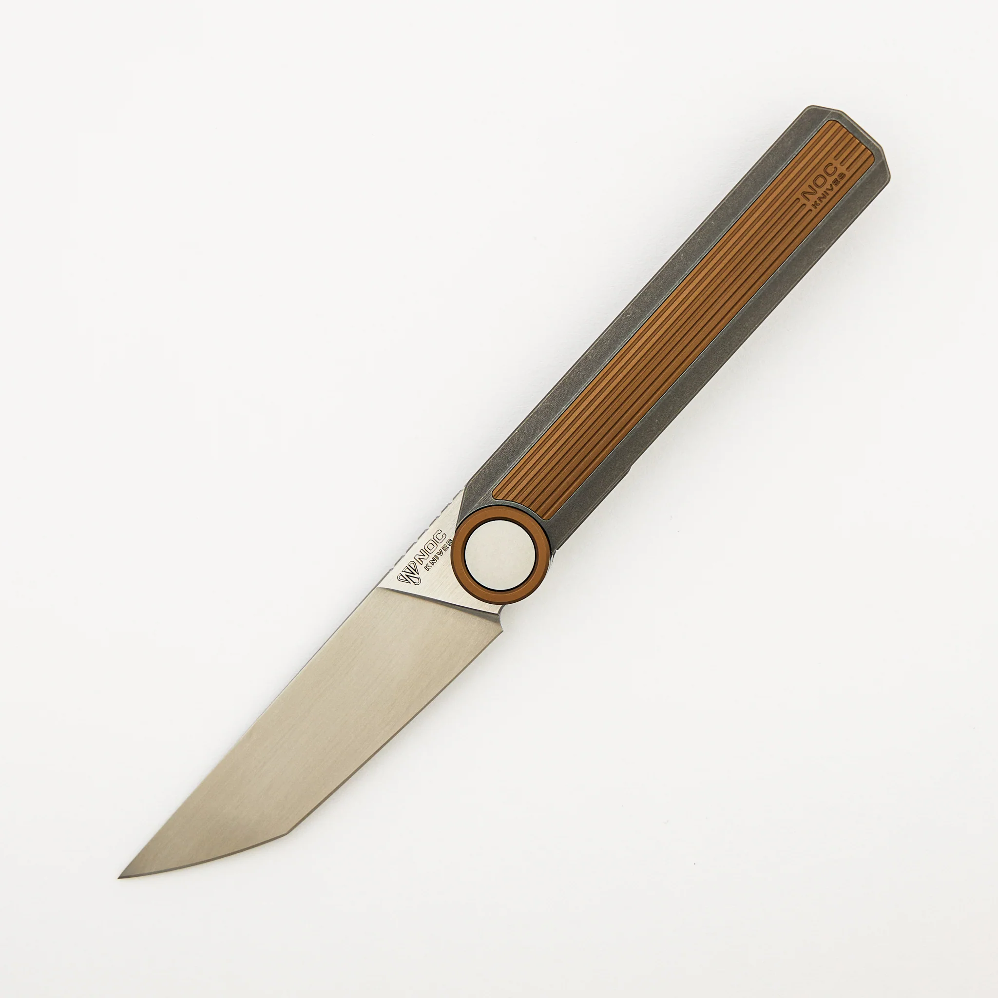 MT-20 - Stonewashed/Bronze Anodized Titanium Handle - M390 Blade