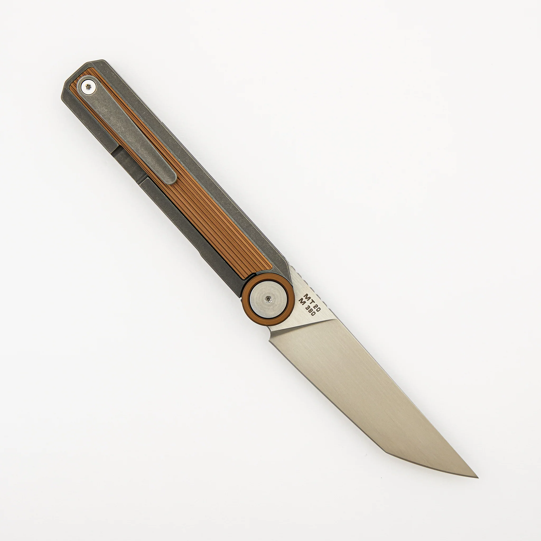 MT-20 - Stonewashed/Bronze Anodized Titanium Handle - M390 Blade - Image 2