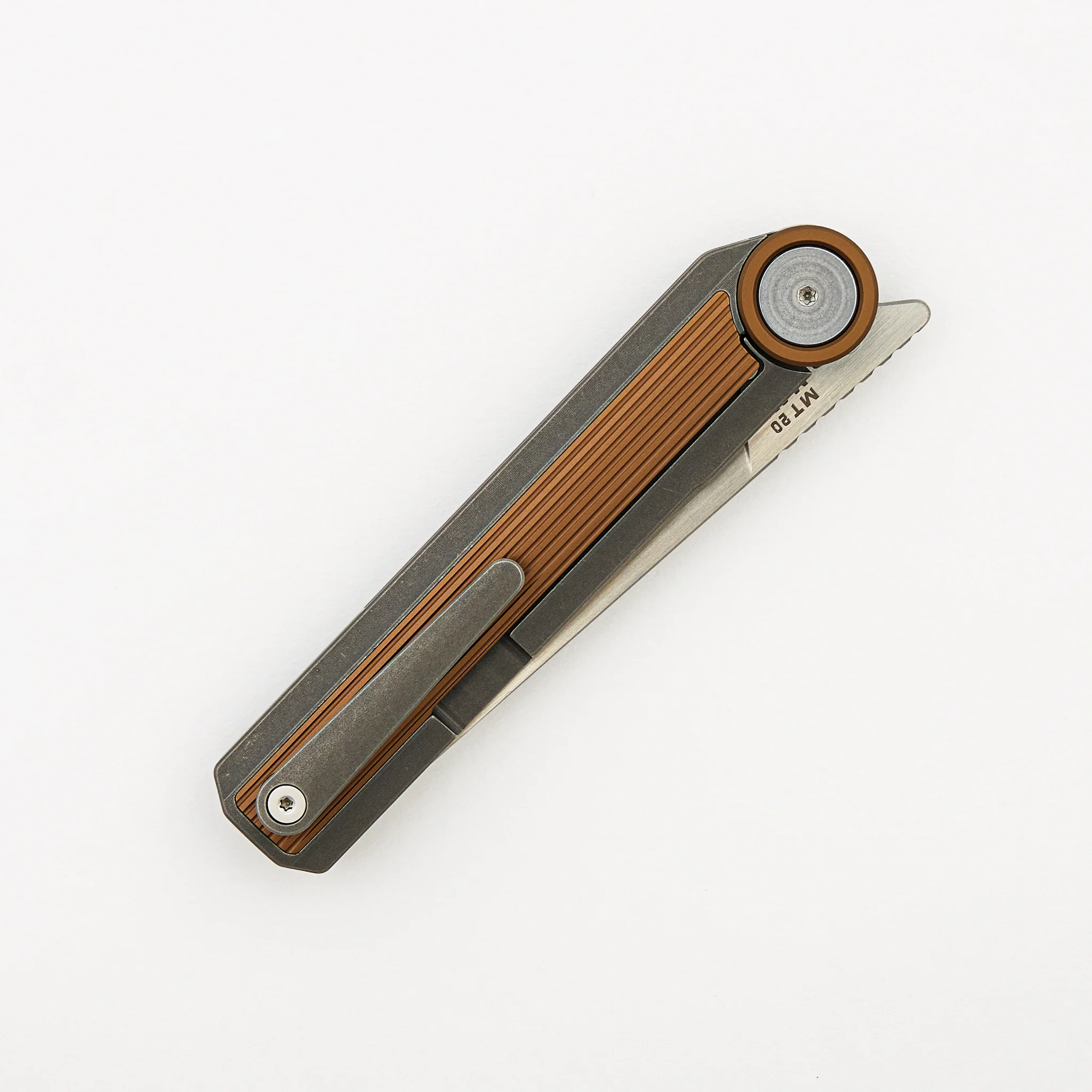 MT-20 - Stonewashed/Bronze Anodized Titanium Handle - M390 Blade - Image 4