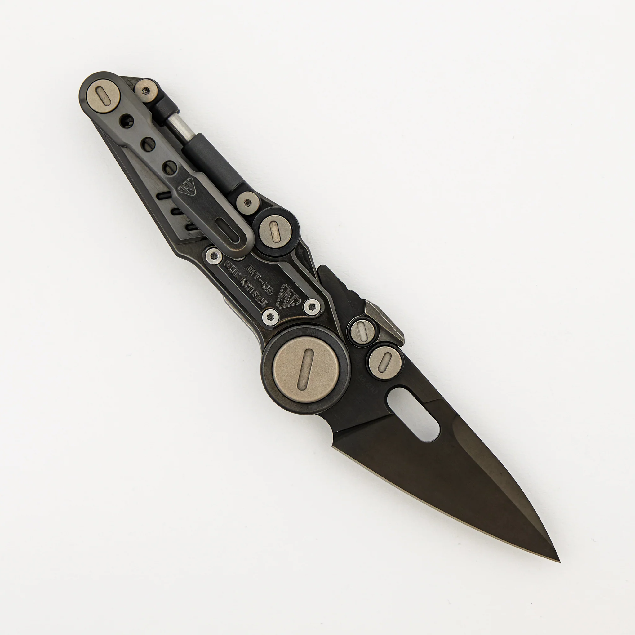 MT-22 Mini S-08 - Zirconium Handle - Black M390 Blade - Image 2