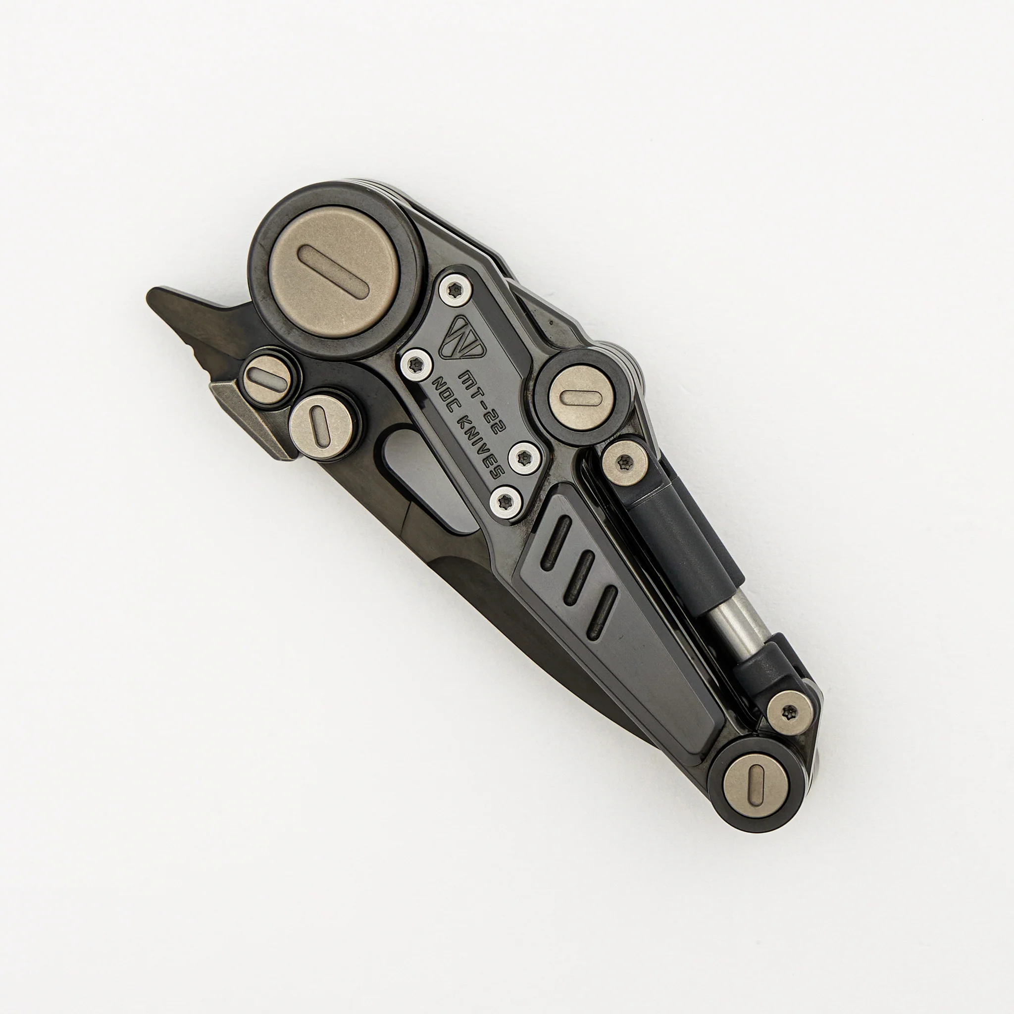 MT-22 Mini S-08 - Zirconium Handle - Black M390 Blade - Image 3
