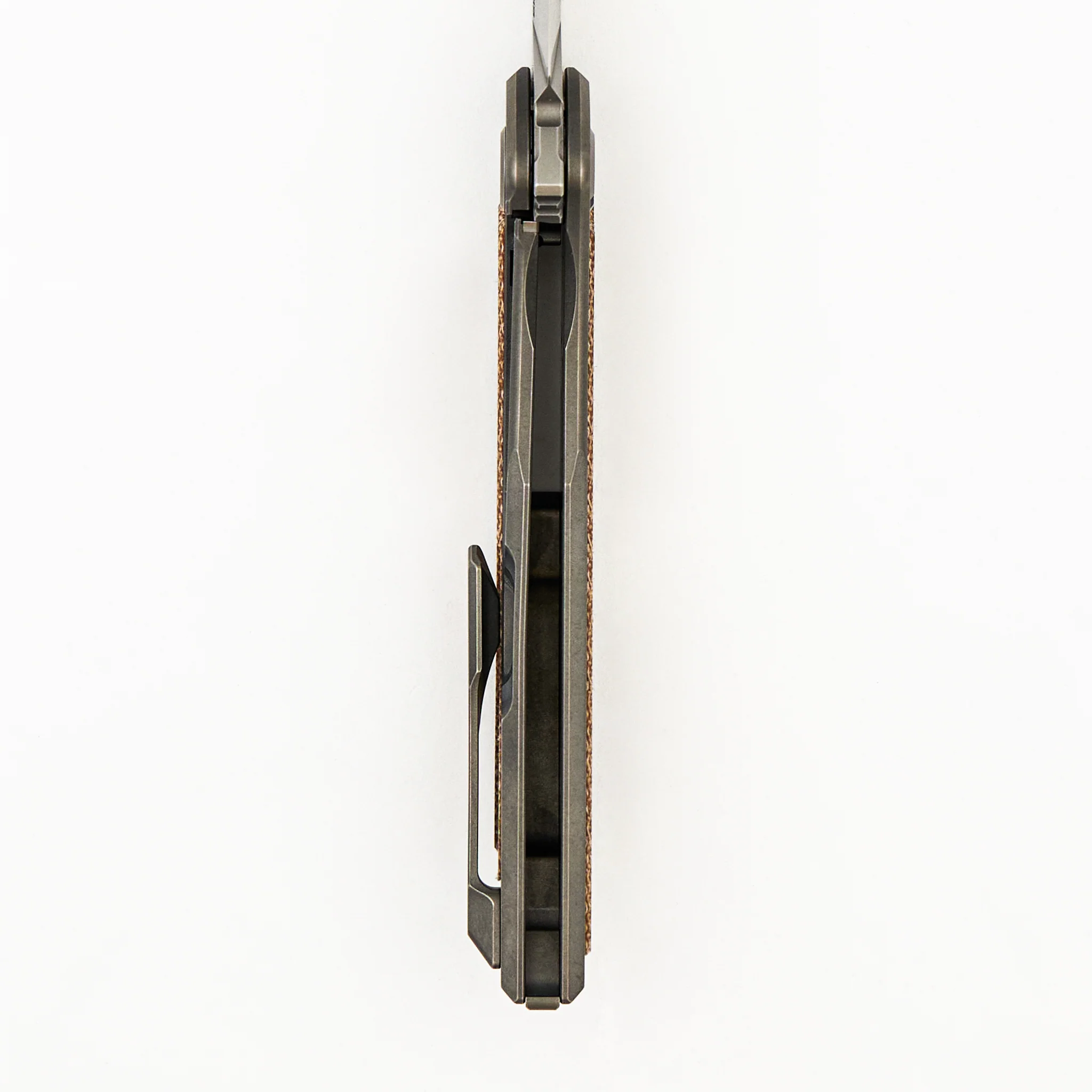 NeOn NL - Elmax Blade - Titanium/Natural Canvas Micarta Handle - MRBS - Image 6
