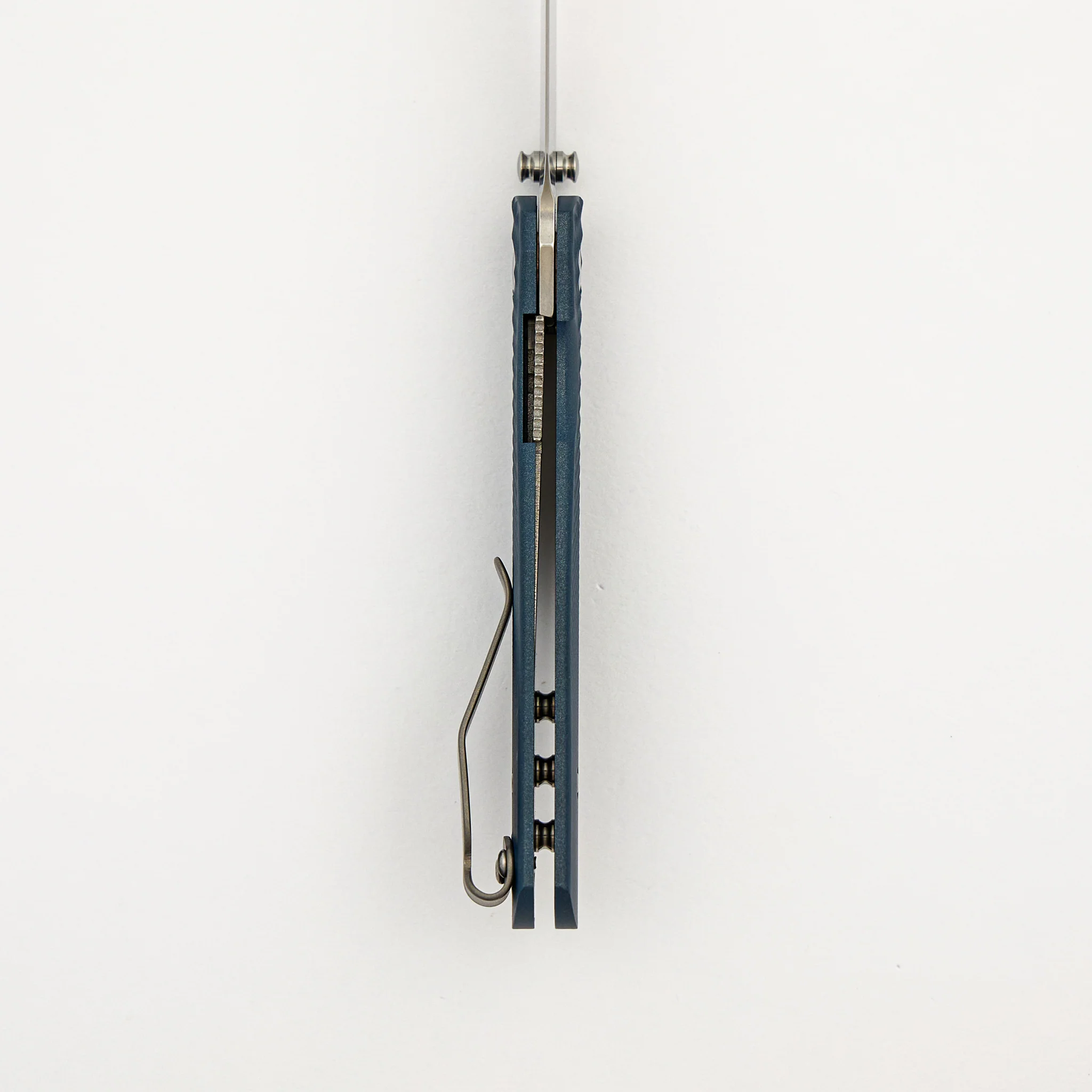 Neutron 2 Linerlock - Blue Cerakote Titanium Lizard Skin 3D Handle - MagnaCut Blade - Image 6