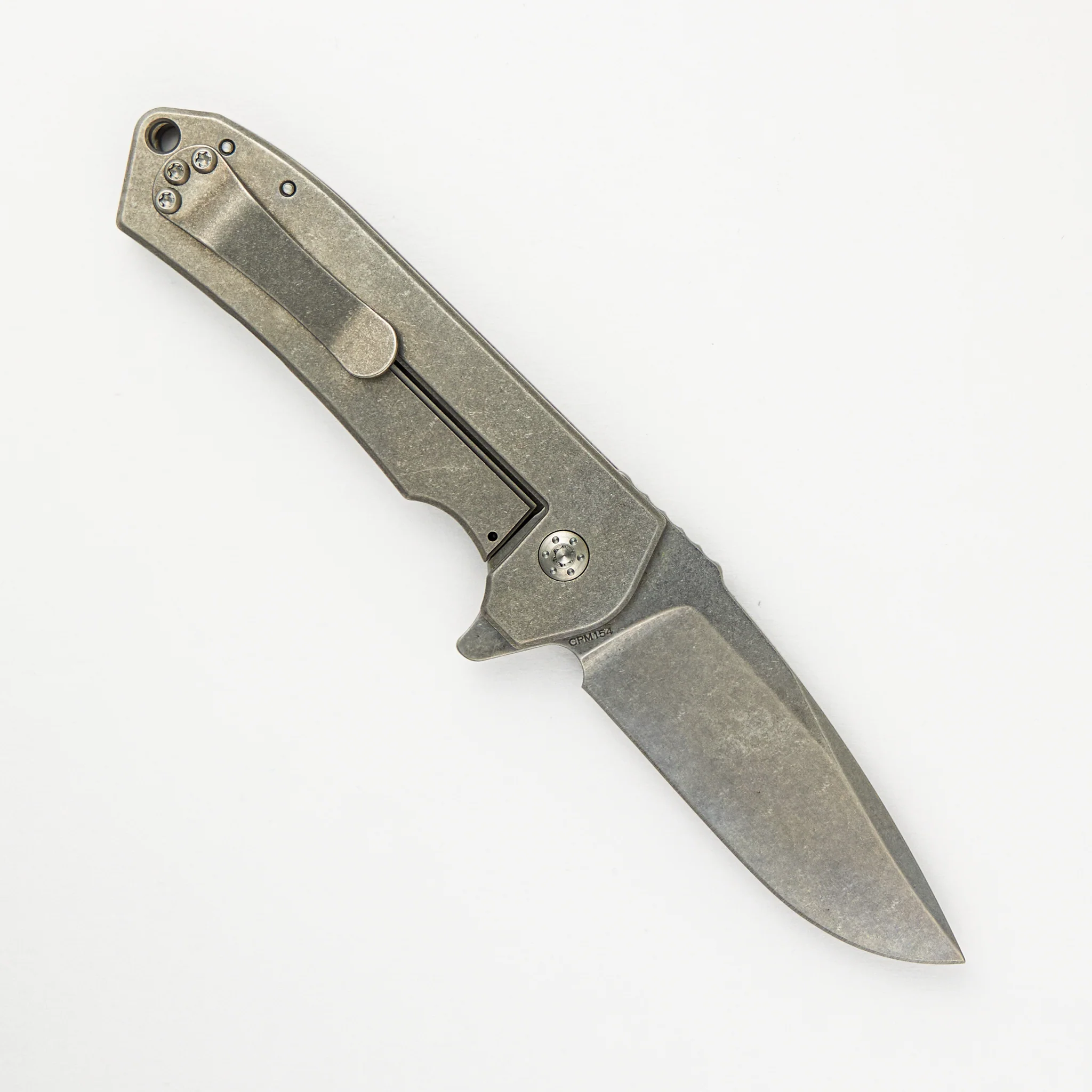 Ultra4 Folder - Titanium Handle - Honey Badger - Tumbled - Image 2