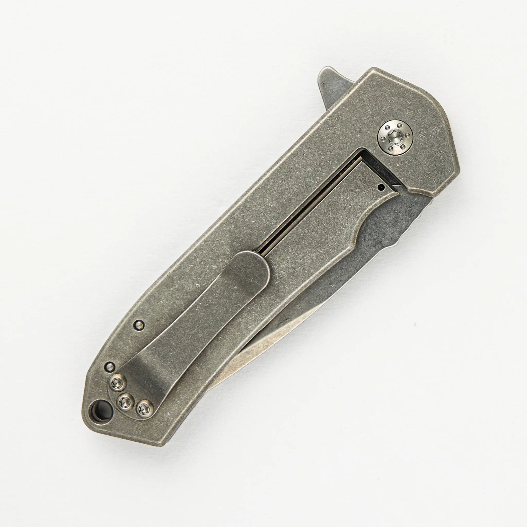 Ultra4 Folder - Titanium Handle - Standard - Tumbled - Image 4