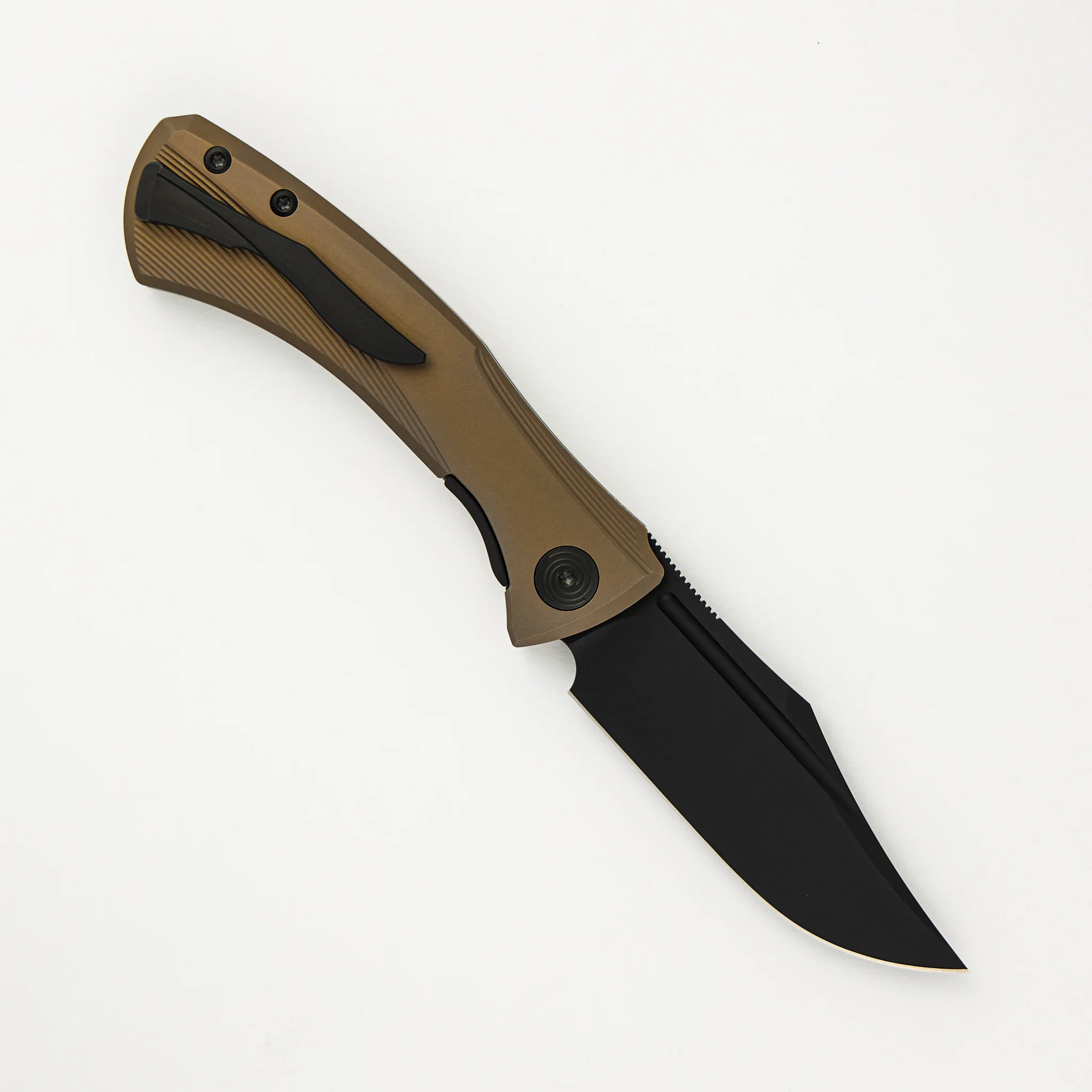 Ghoul - Ti Bronze Anodized Handle - Black PVD M390 Blade - Image 2