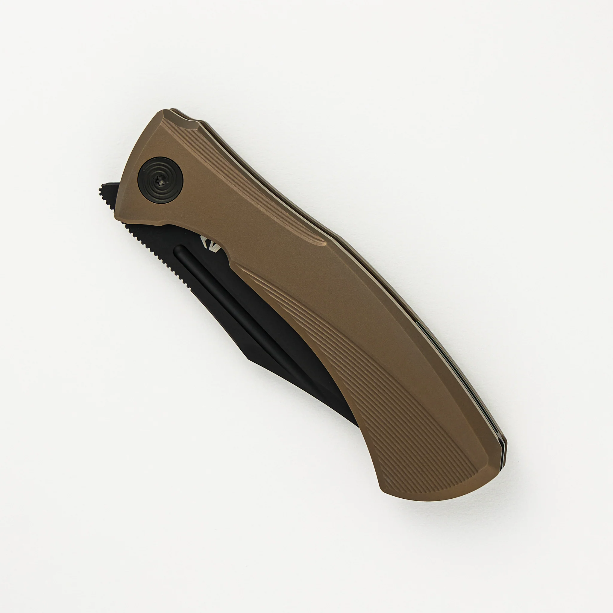 Ghoul - Ti Bronze Anodized Handle - Black PVD M390 Blade - Image 3