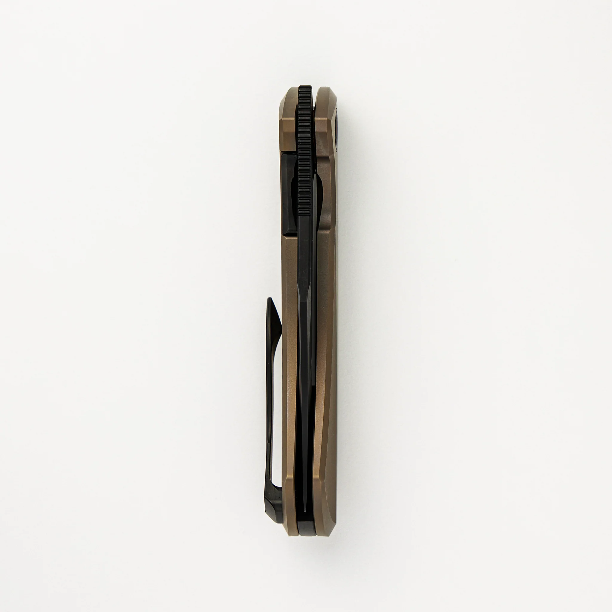 Ghoul - Ti Bronze Anodized Handle - Black PVD M390 Blade - Image 5