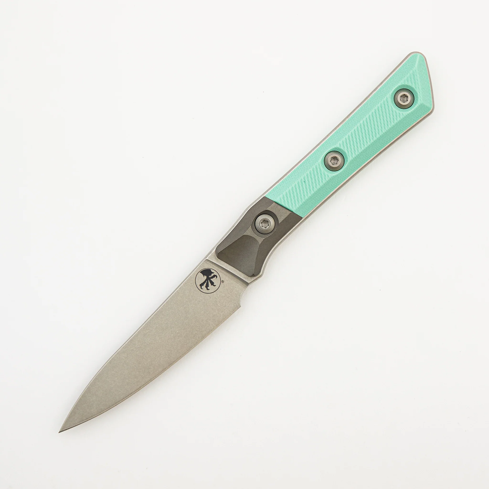 Paring Knife - G10 Caribbean Blue - Bead Blast Bolster - Stonewash Standard - 3500B-10 CA