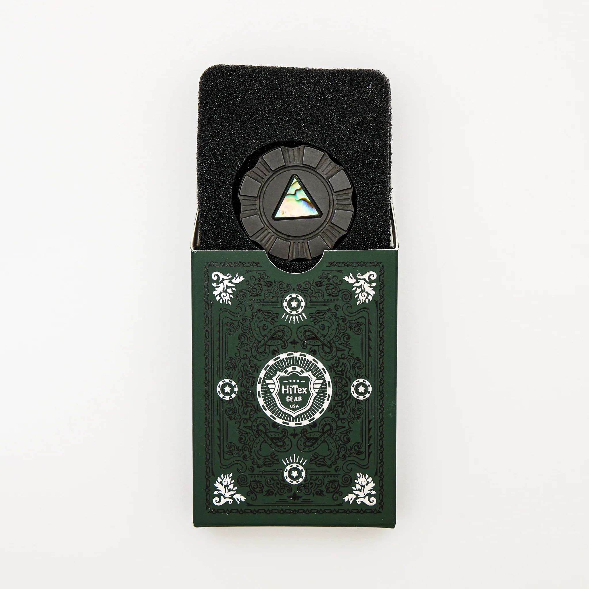 Poker Chip - Delta - Zirconium W/ Abalone Inlay - Image 4