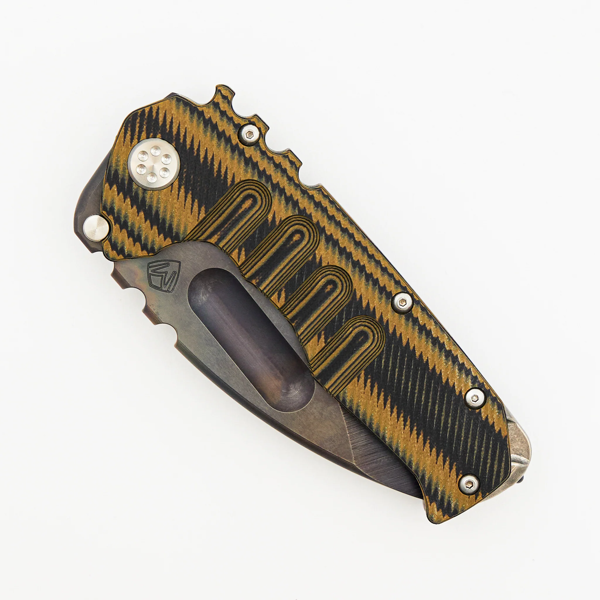 Praetorian Ti-C - Black/Tan G10 Handle - D2 Vulcan Blade - Image 3